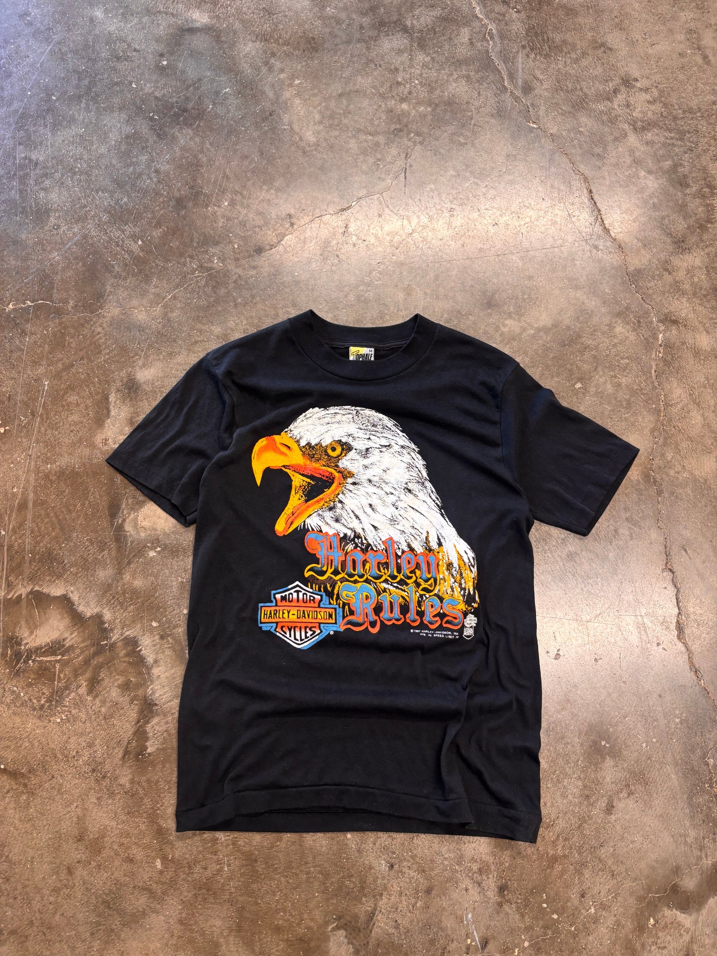 Vintage Harley Davidson Harley Rules Eagle shirt size medium