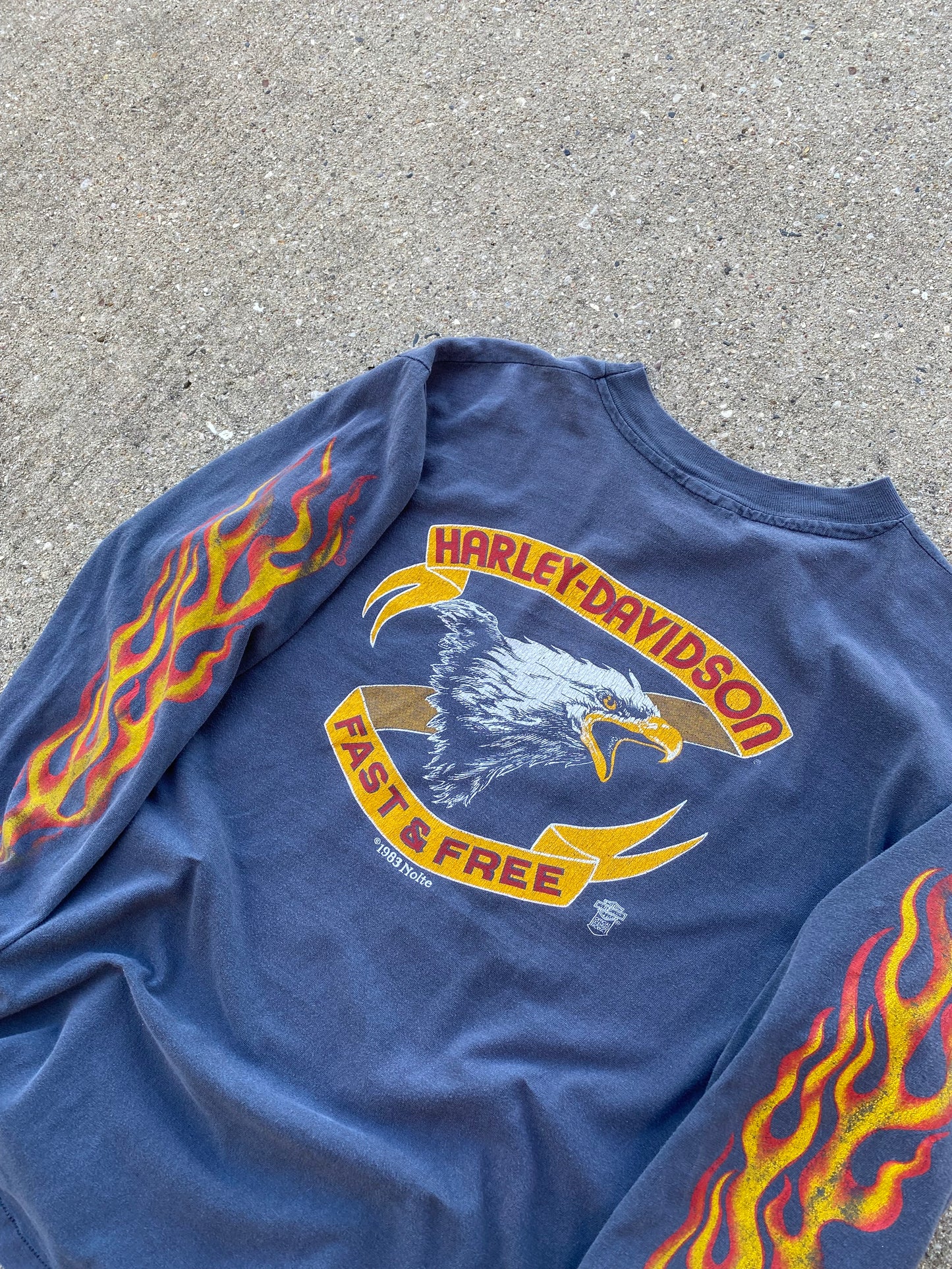 Vintage Early 80’s Harley Davidson Screaming Eagle long sleeve shirt fits large