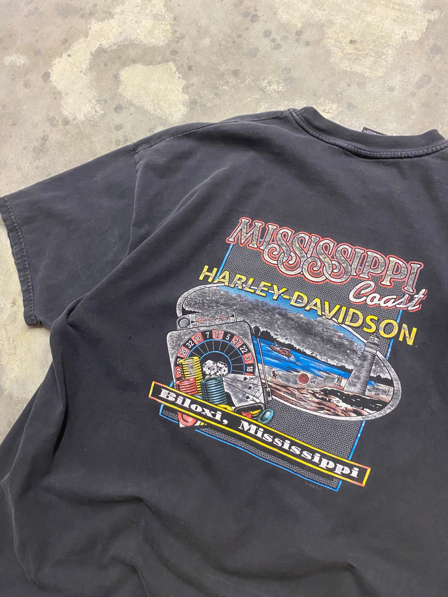 Vintage Harley Davidson Flame Ball shirt size XXL