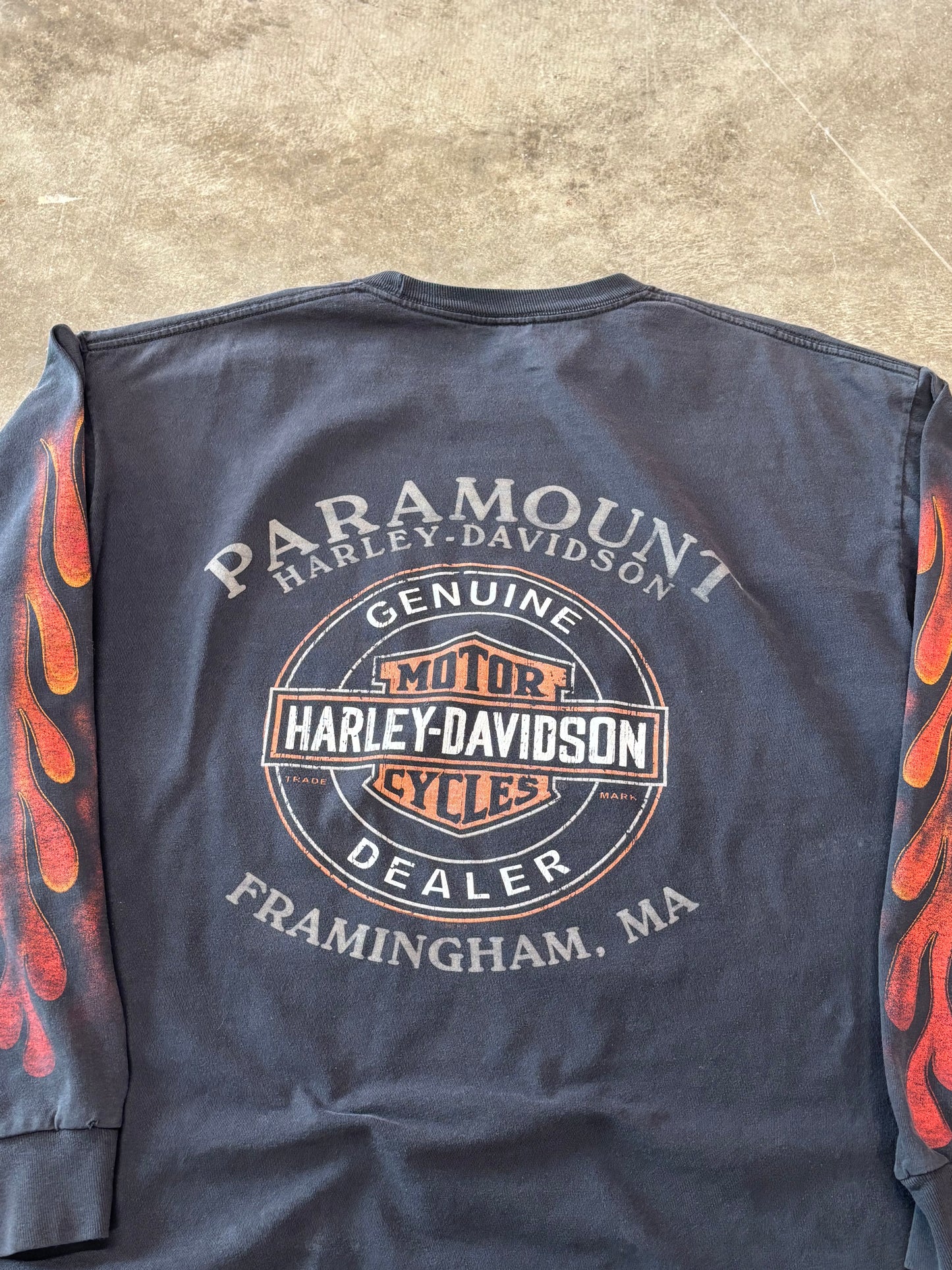 Vintage Harley Davidson Inferno long sleeve size extra large