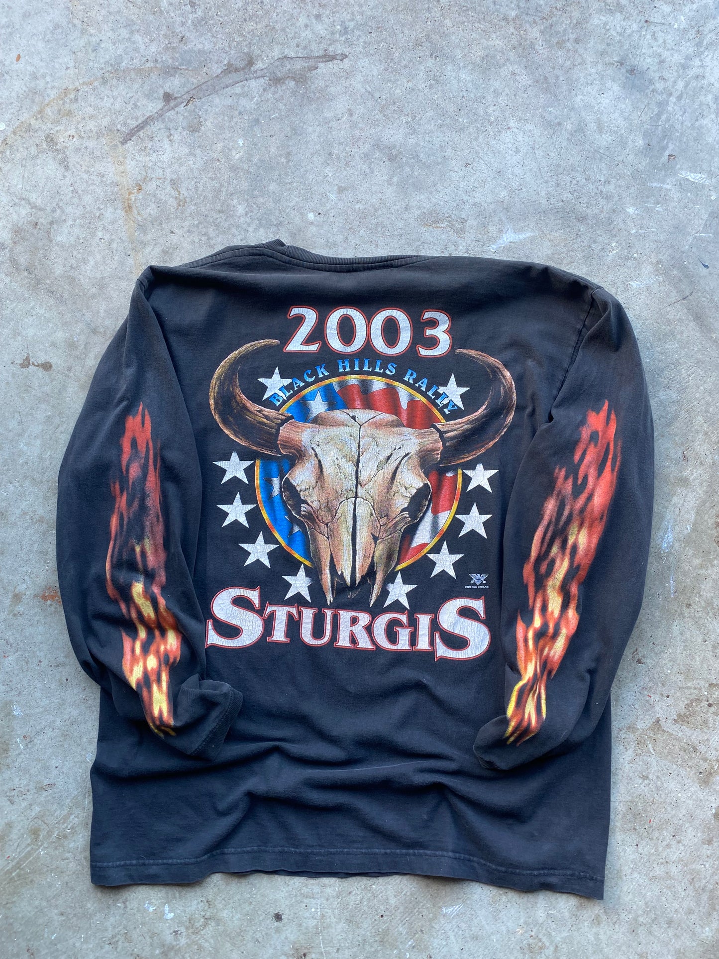 Vintage Sturgis Biker long sleeve shirt tagged xl fits large