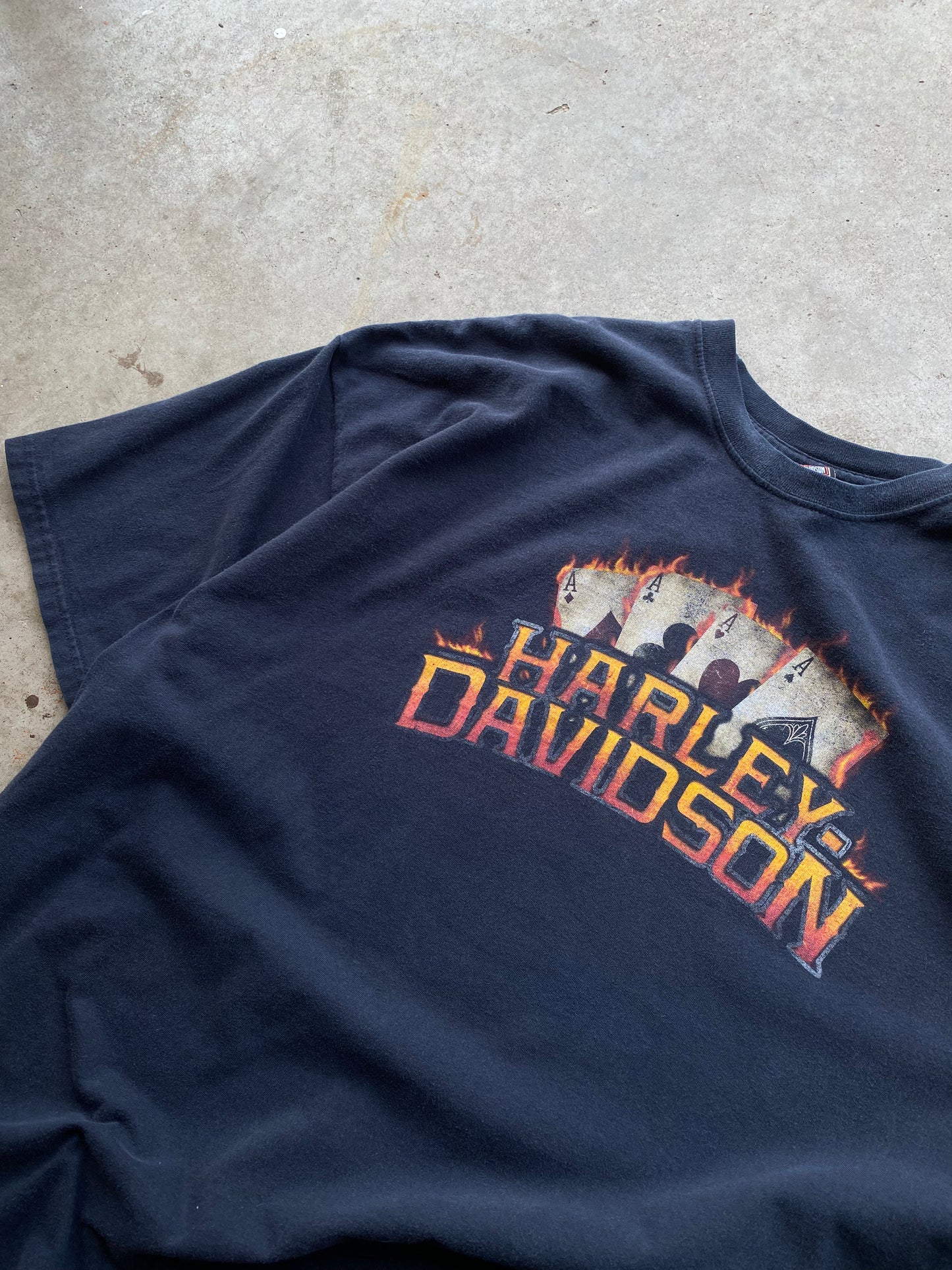 Harley Davidson Flaming Poker shirt Size XXXL