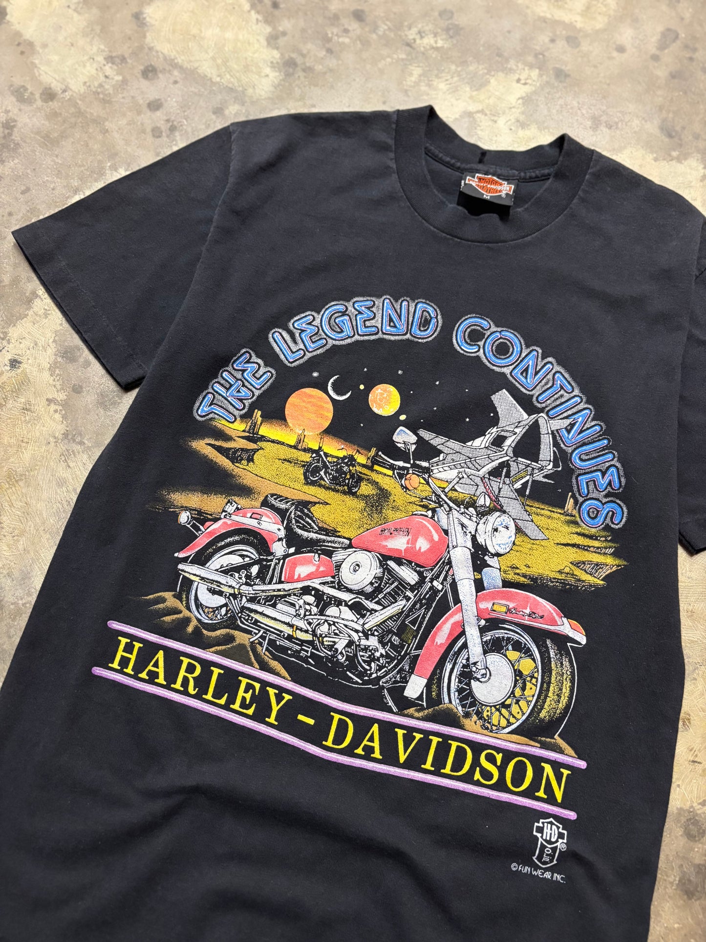 Vintage Harley Davidson space shirt size medium