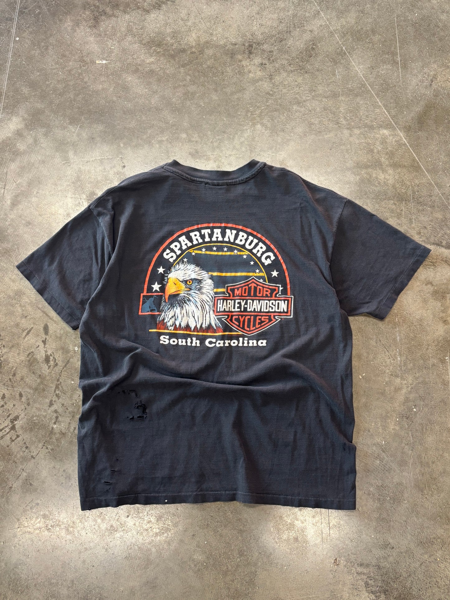 Vintage Harley Panther thrashed shirt size XL