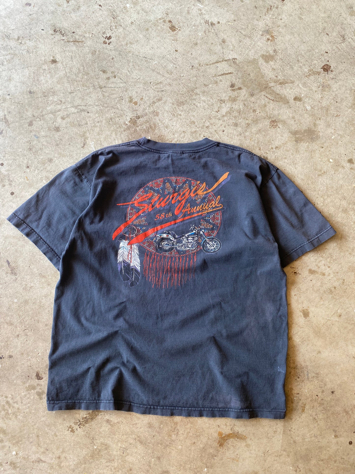 Vintage 90’s Sturgis Wizard Biker shirt size extra large