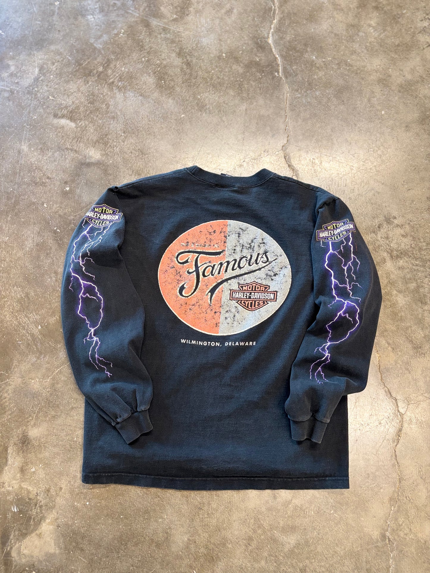 Vintage Harley Lightning long sleeve shirt size medium