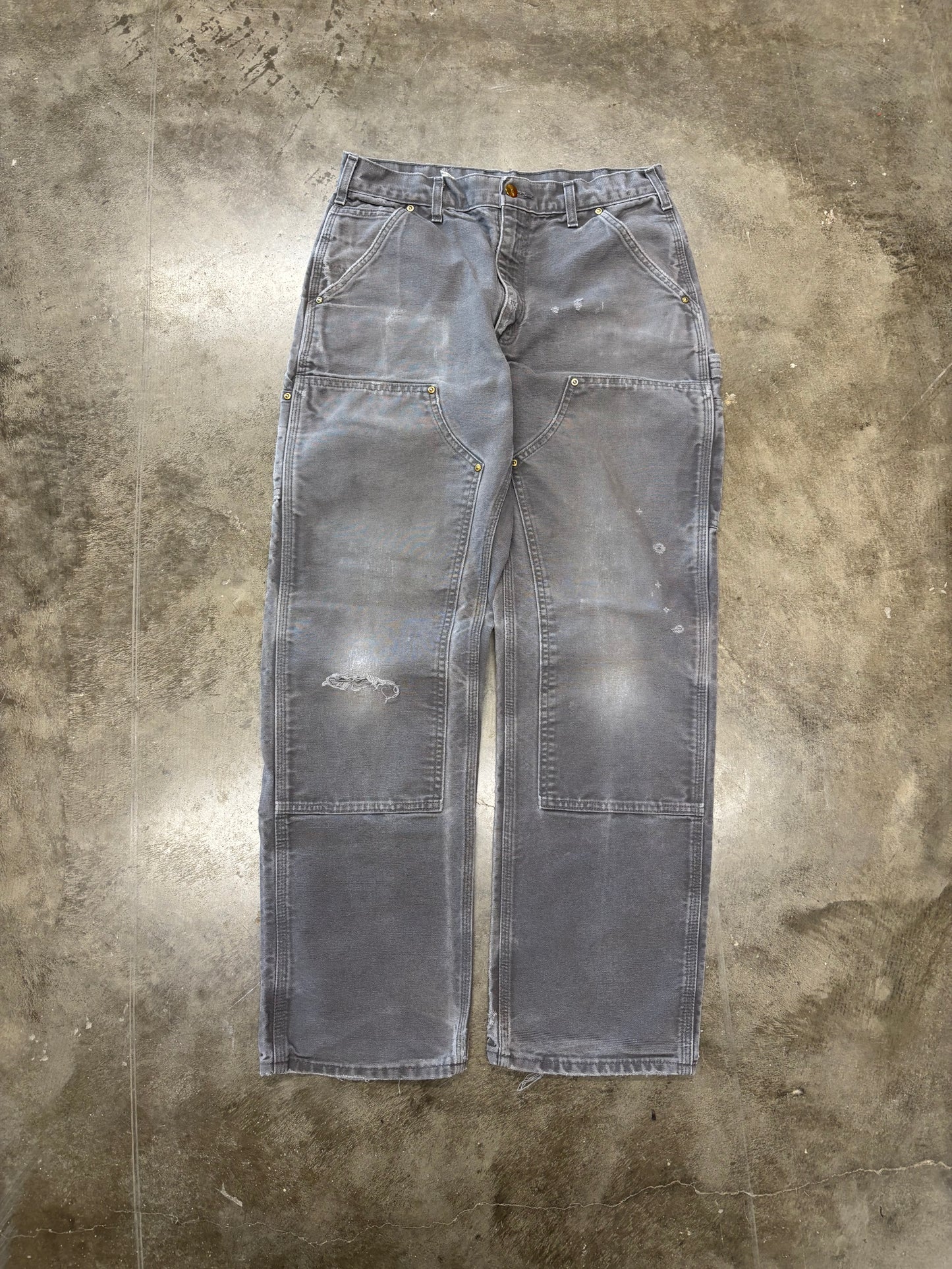 Grey carhartt double knees