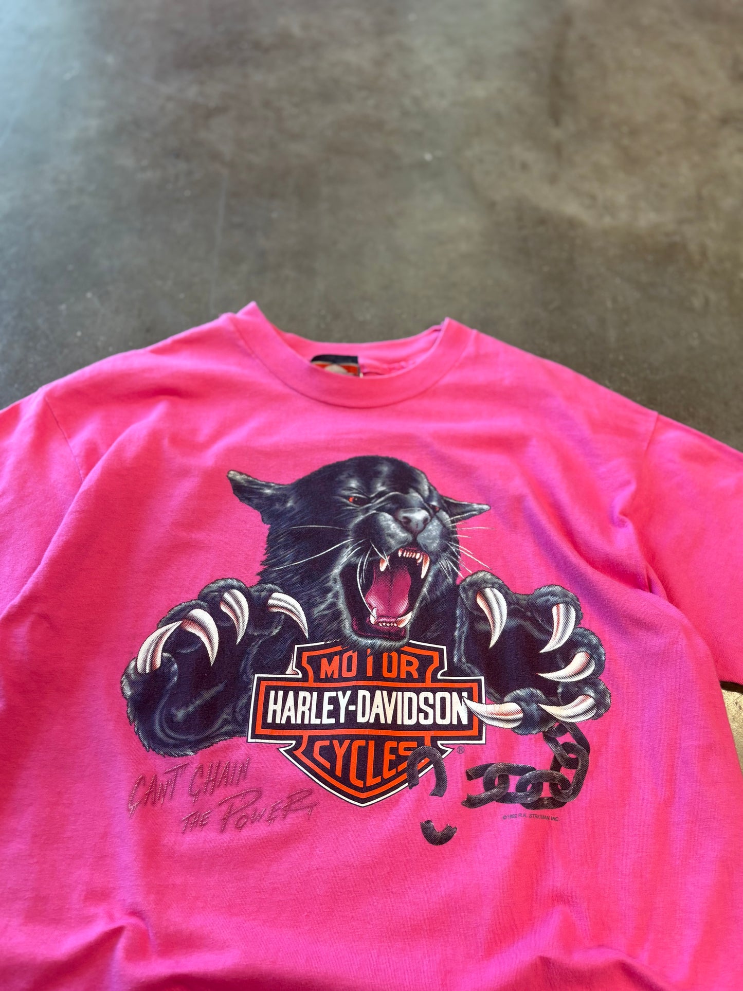Vintage Harley Davidson Pink Panther shirt size large