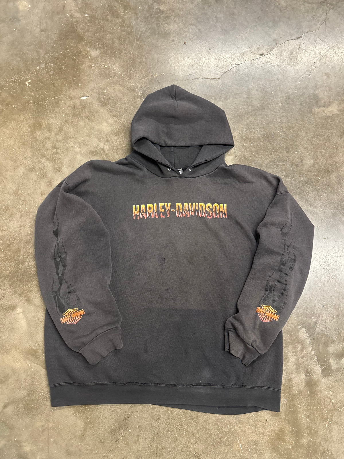 Vintage Harley Davidson smoked and thrashed hoodie size xxxl