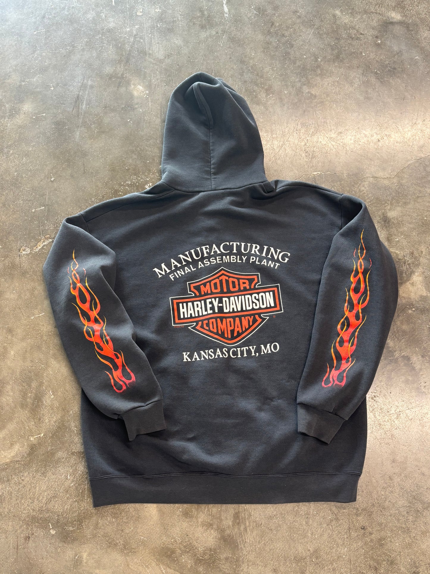 Vintage Harley Davidson zip up size xl