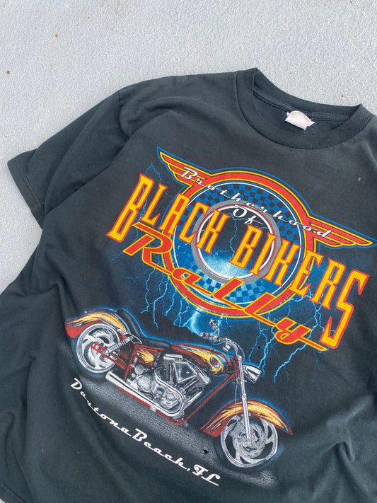 Vintage Brotherhood of Black Bikers shirt Size XL