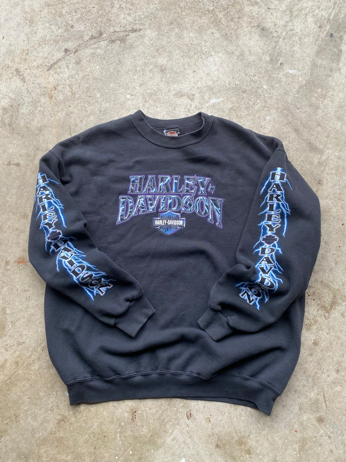 Vintage Harley Davidson Lightning Sweatshirt Size Extra large shirt