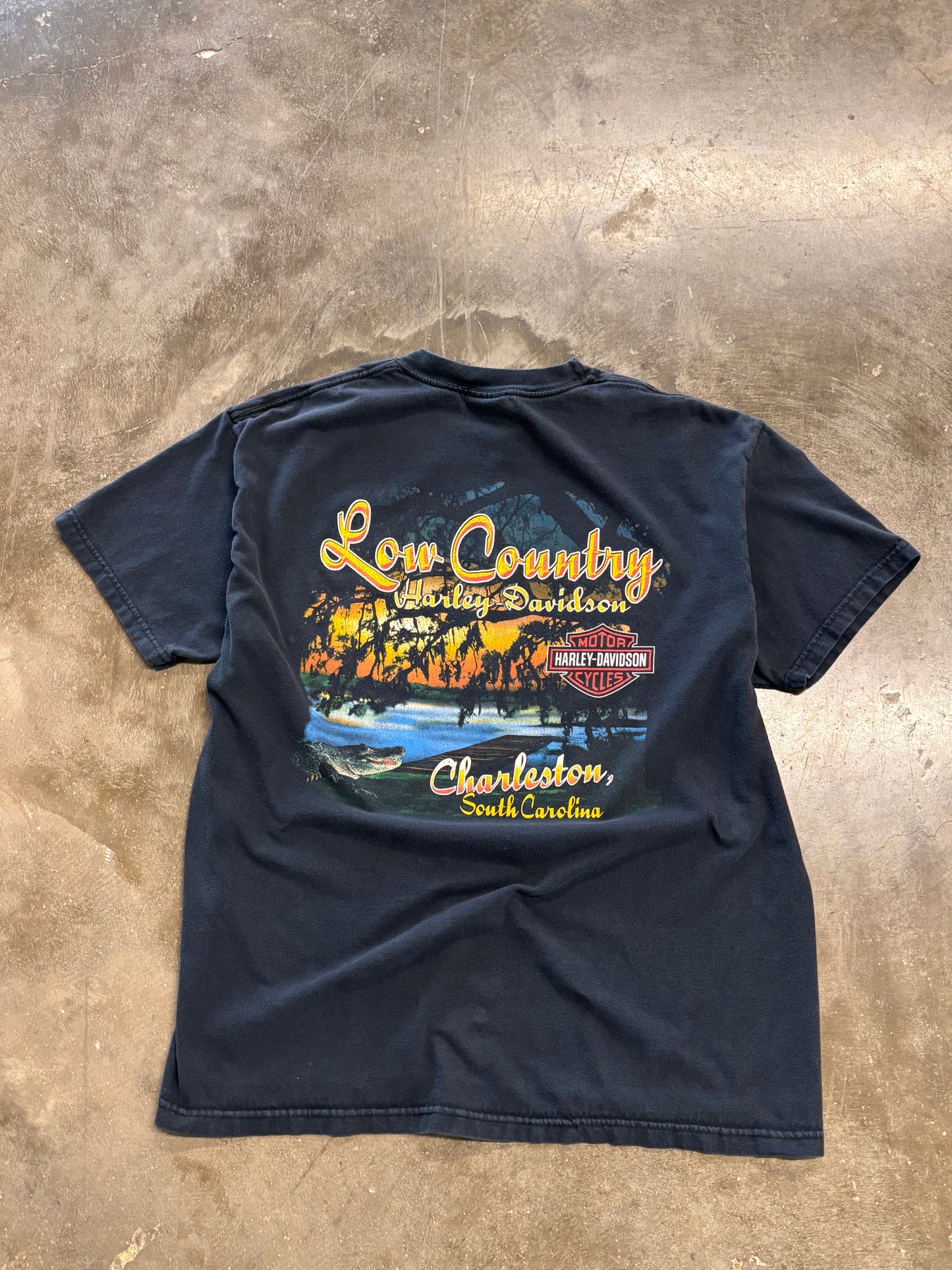 Vintage Harley Davidson Ride Hard live fast shirt size large