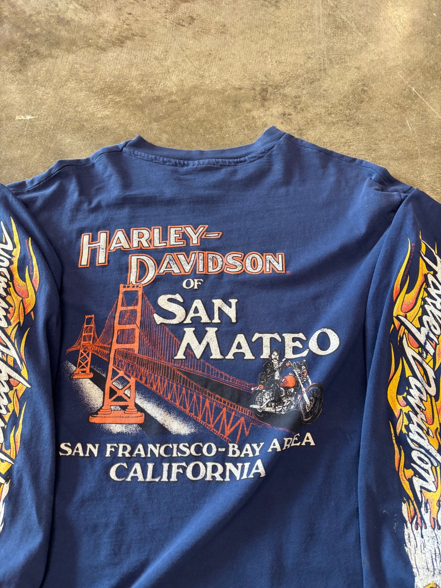 Vintage Harley Davidson Eagle long sleeve size large