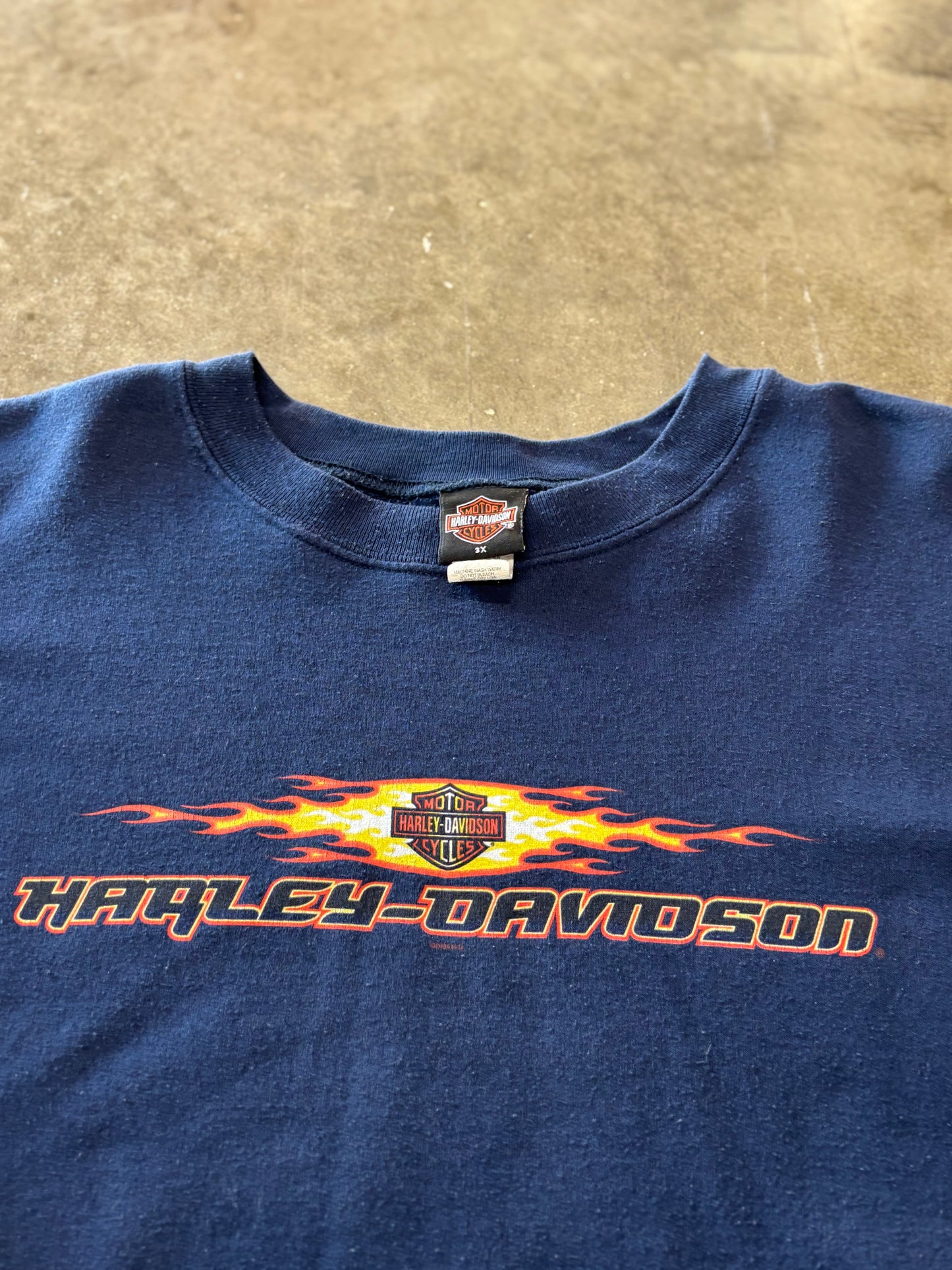 Vintage Harley Flame sleeve sweatshirt size xxxl