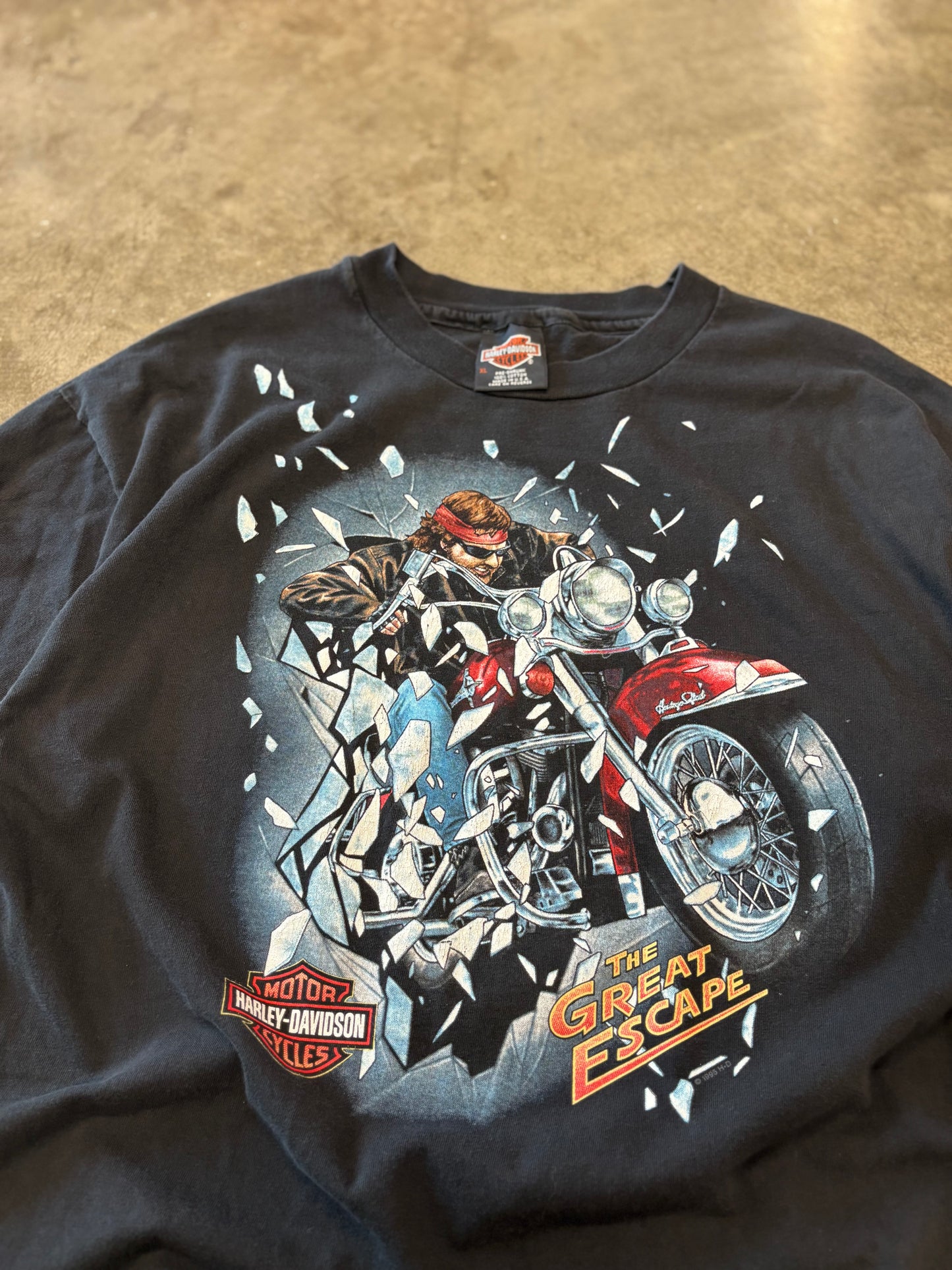 Vintage Harley Davidson The Great Escape shirt size XL