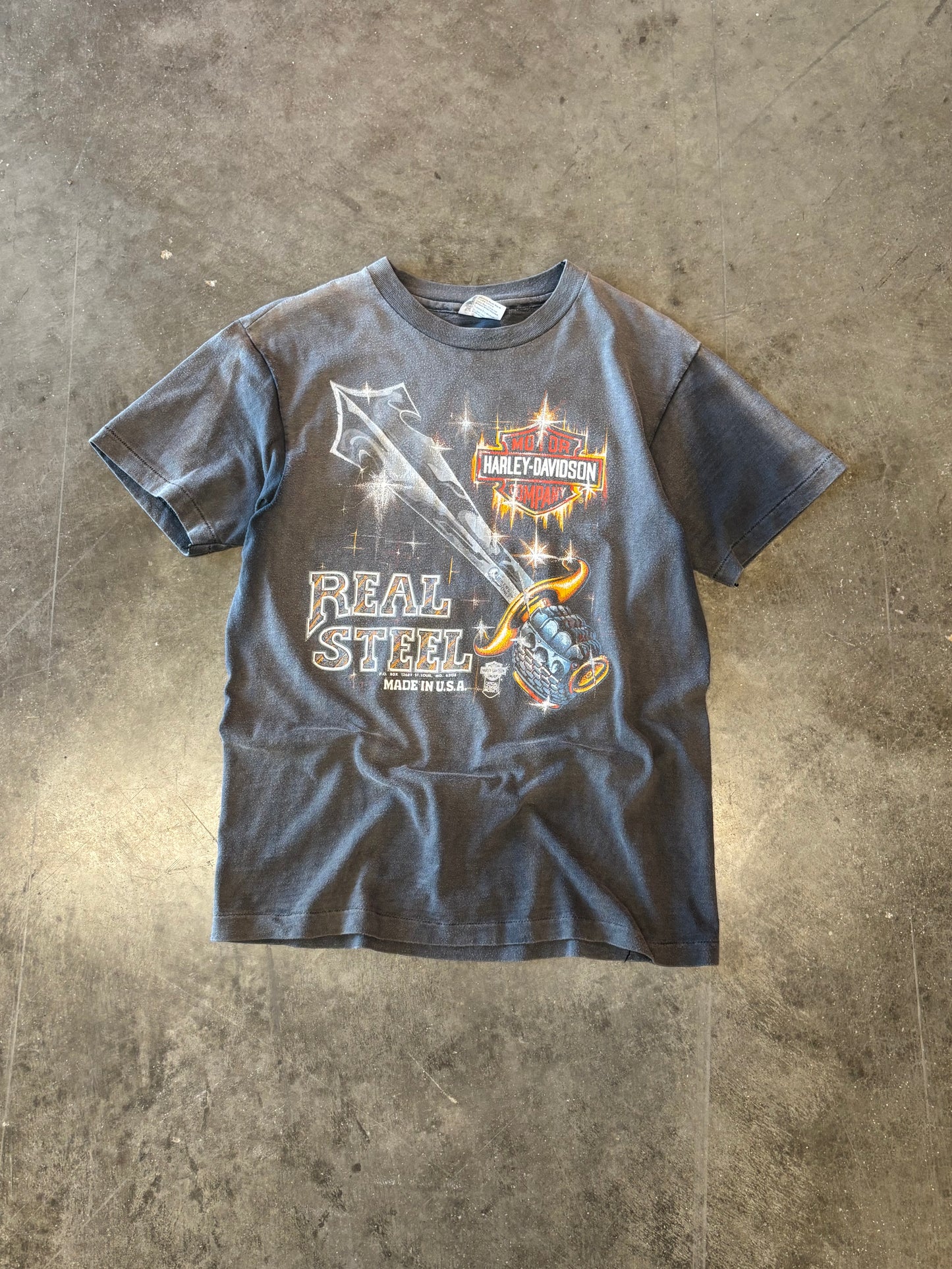 Vintage Harley Davidson Real Steel shirt size medium