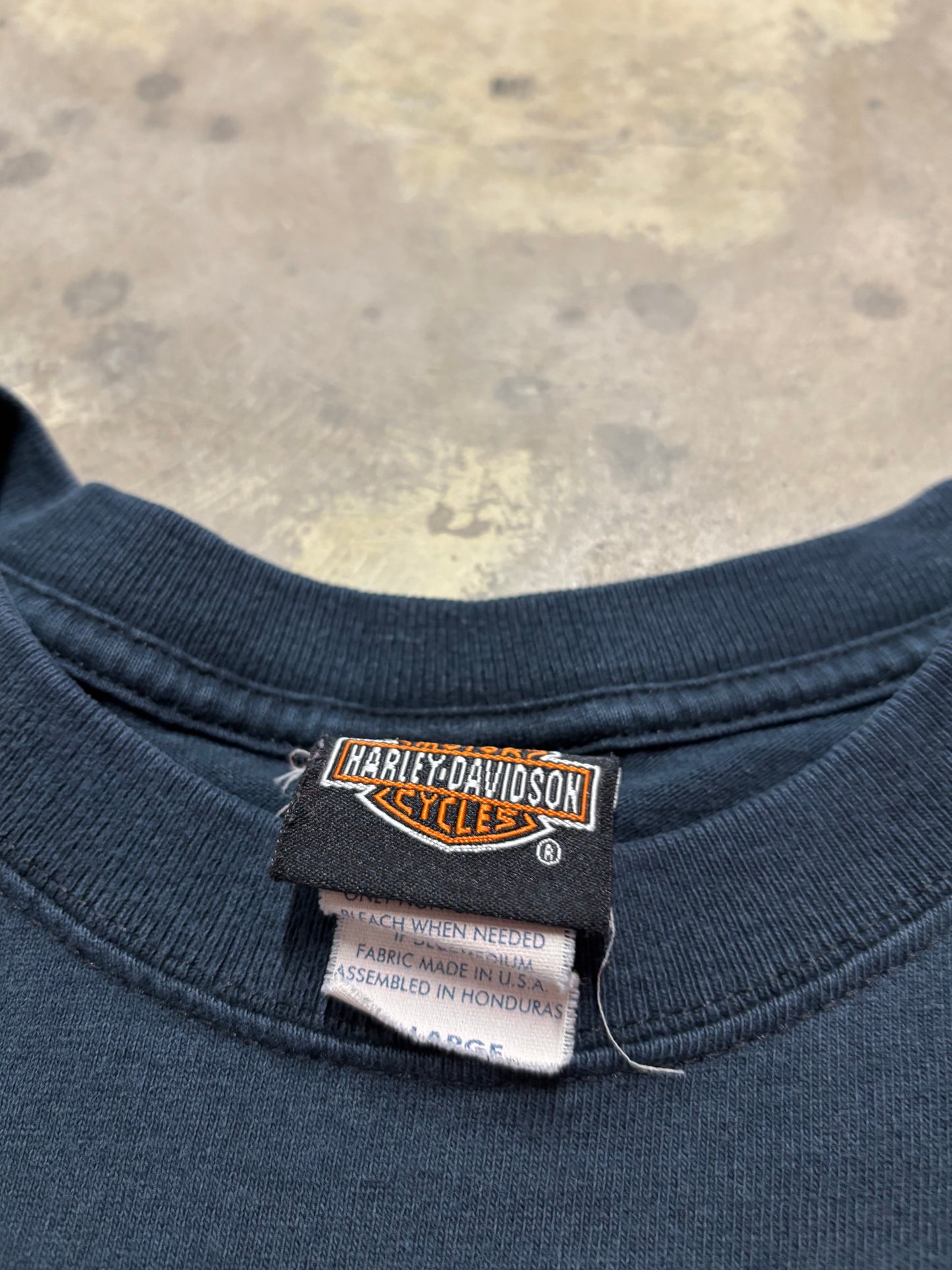 Vintage Harley Davidson Flame Logo longsleeve shirt size XL