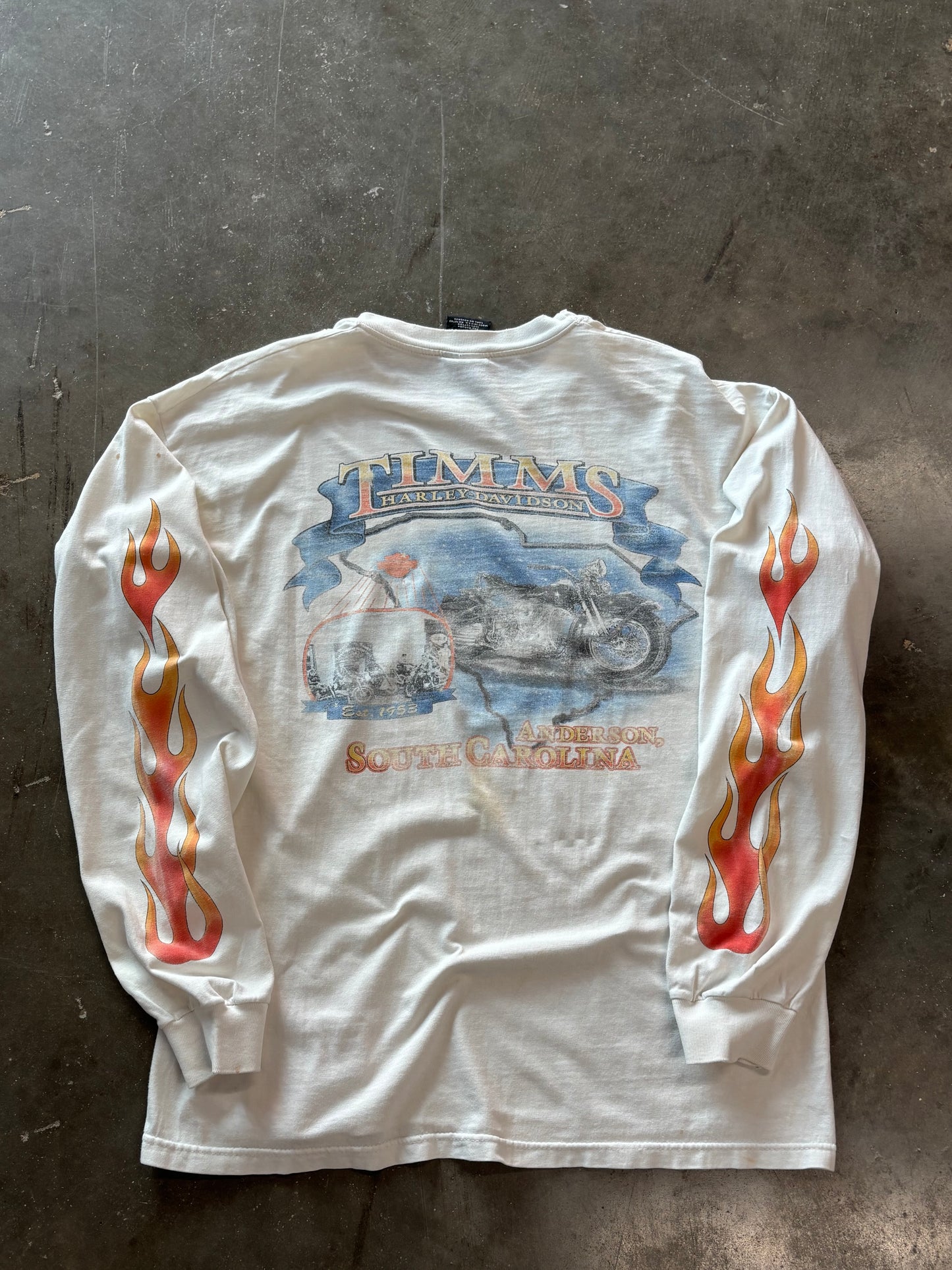 Vintage Harley Davidson Hell on wheels long sleeve size large