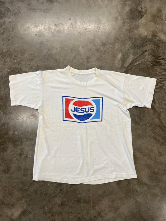 Vintage Jesus Pepsi shirt size xl
