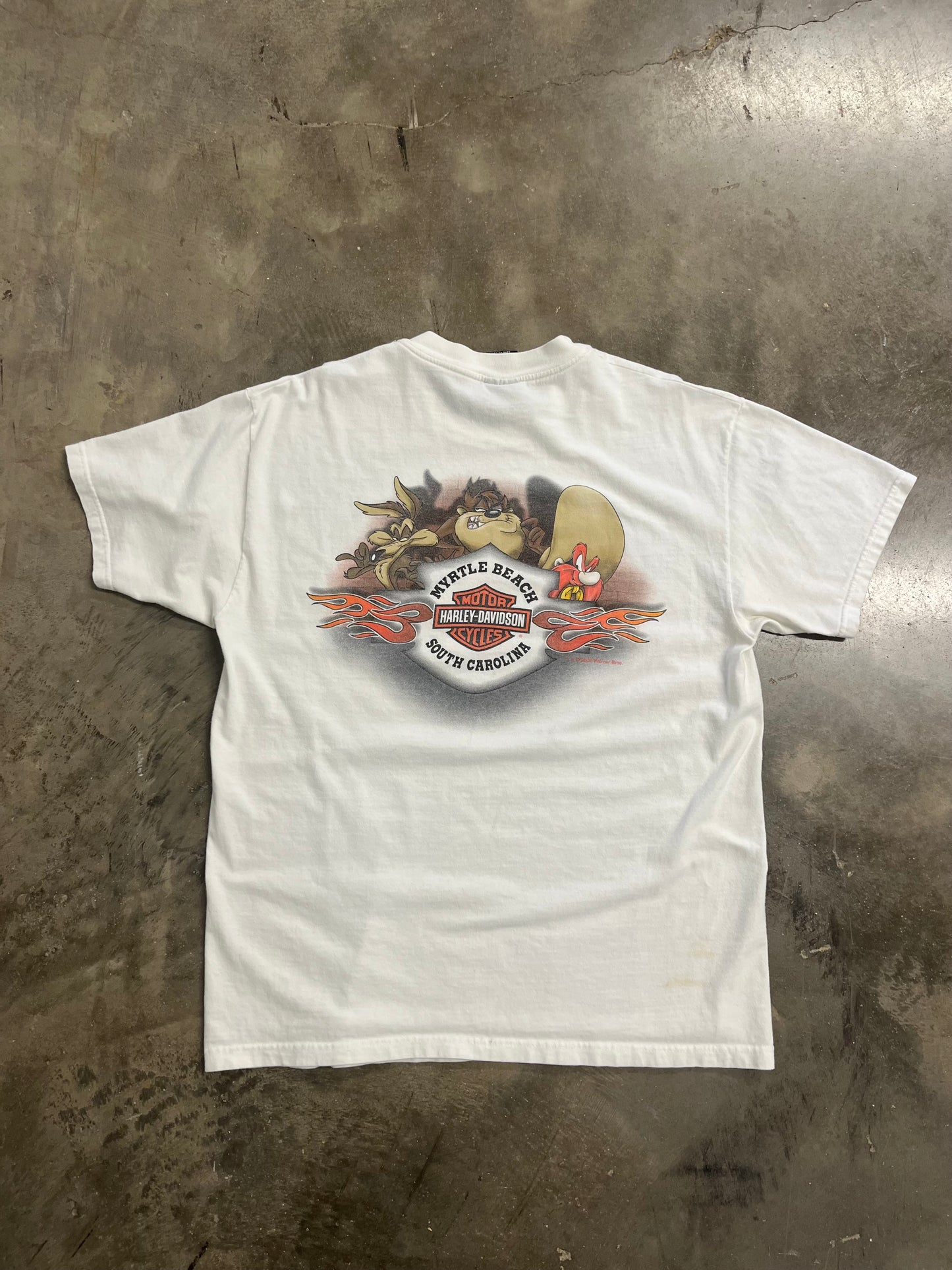 Vintage Harley Davidson Looney Tunes shirt size large