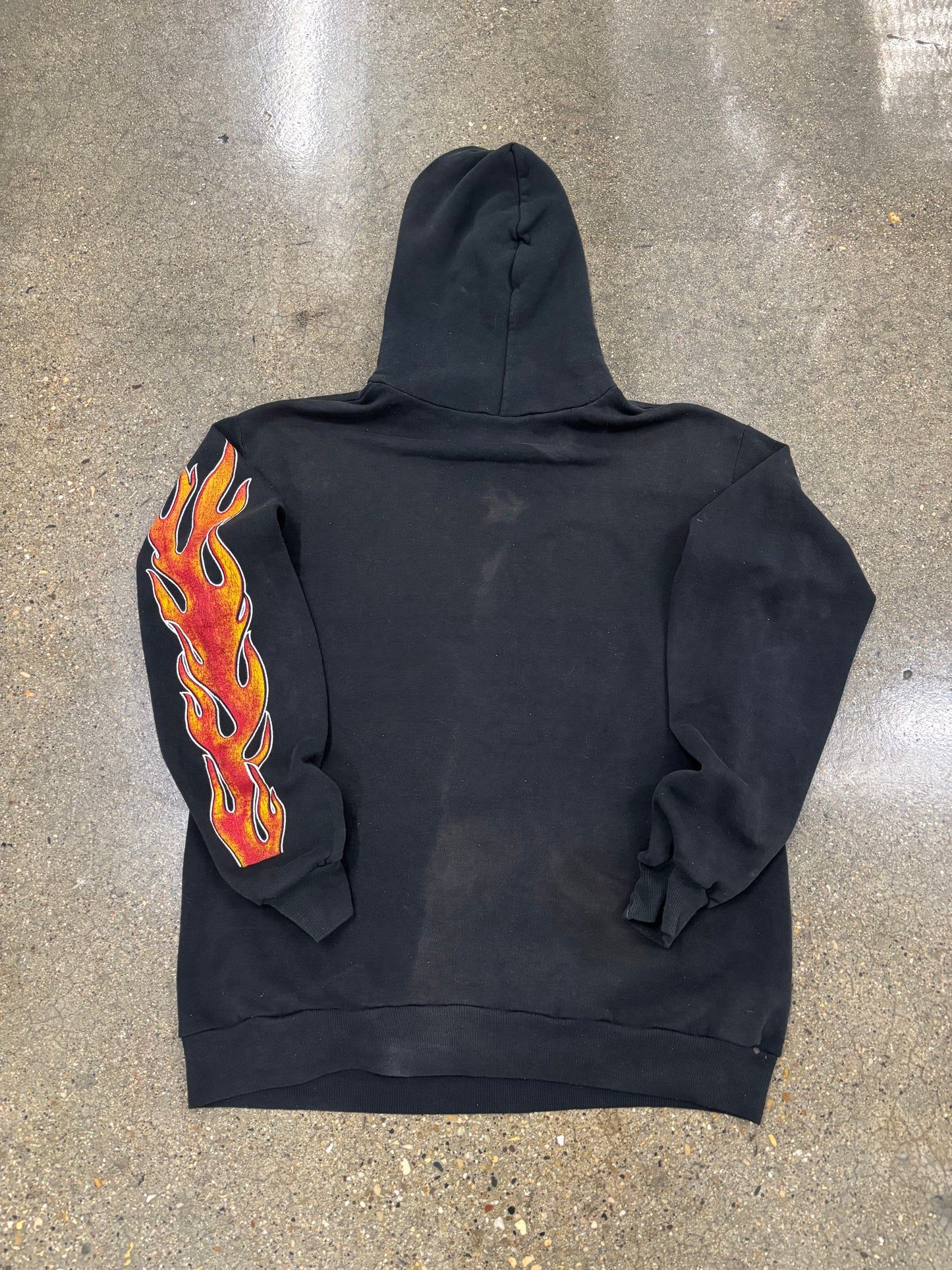 Vintage Harley Davidson 80’s Flame Ball Hoodie size Large