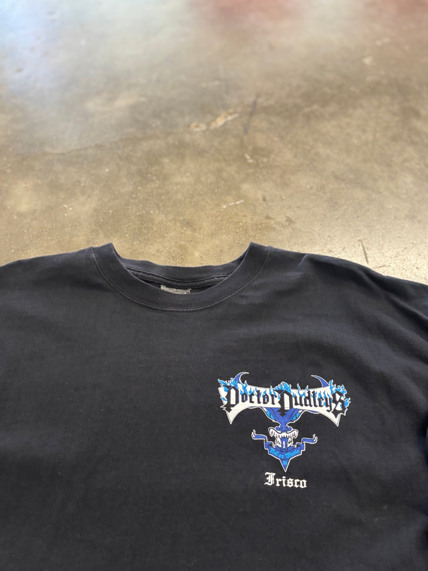 Vintage Dudley Perkins flame sleeve long sleeve size xl