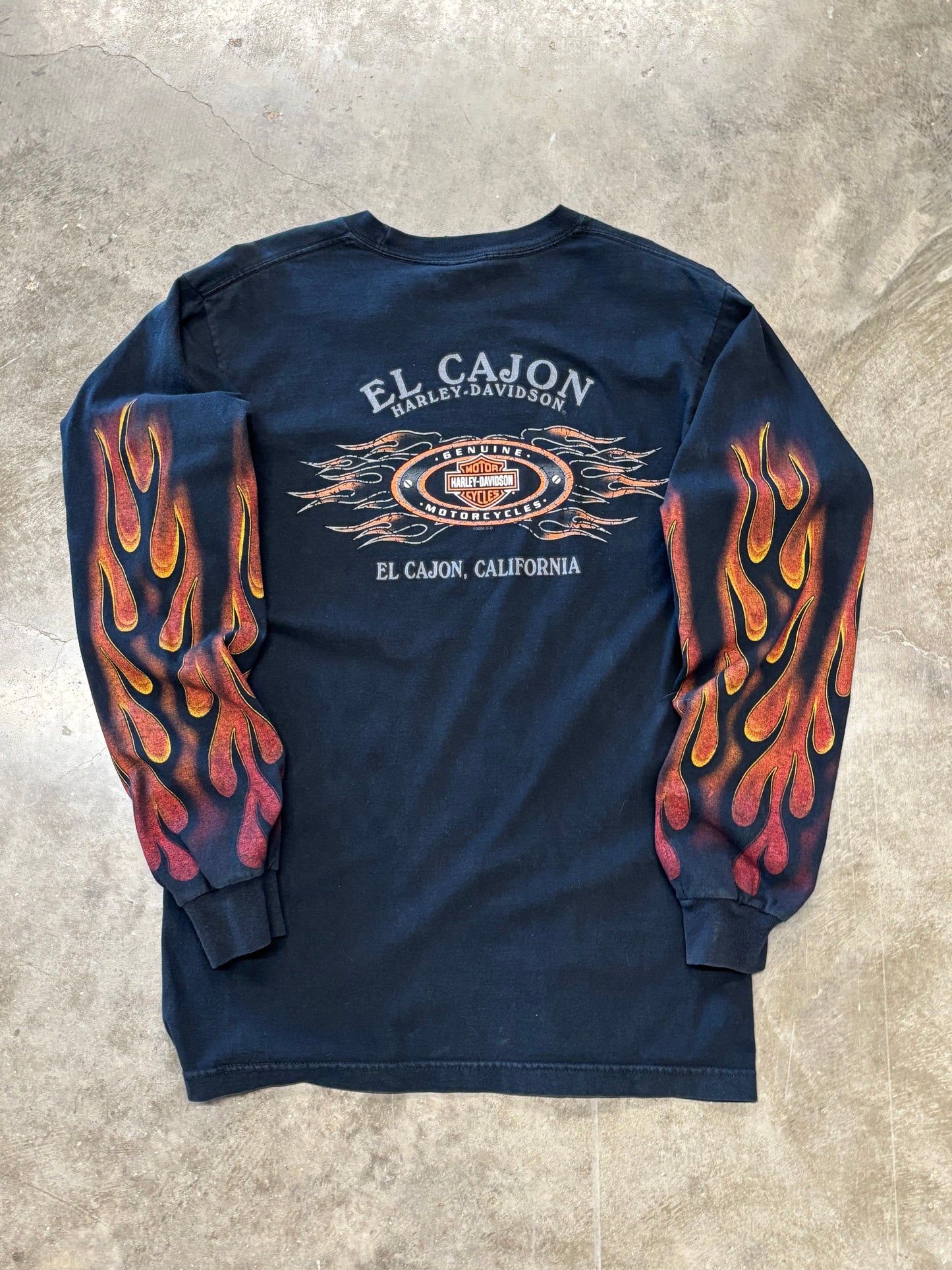 Vintage Harley Davidson inferno long sleeve size large