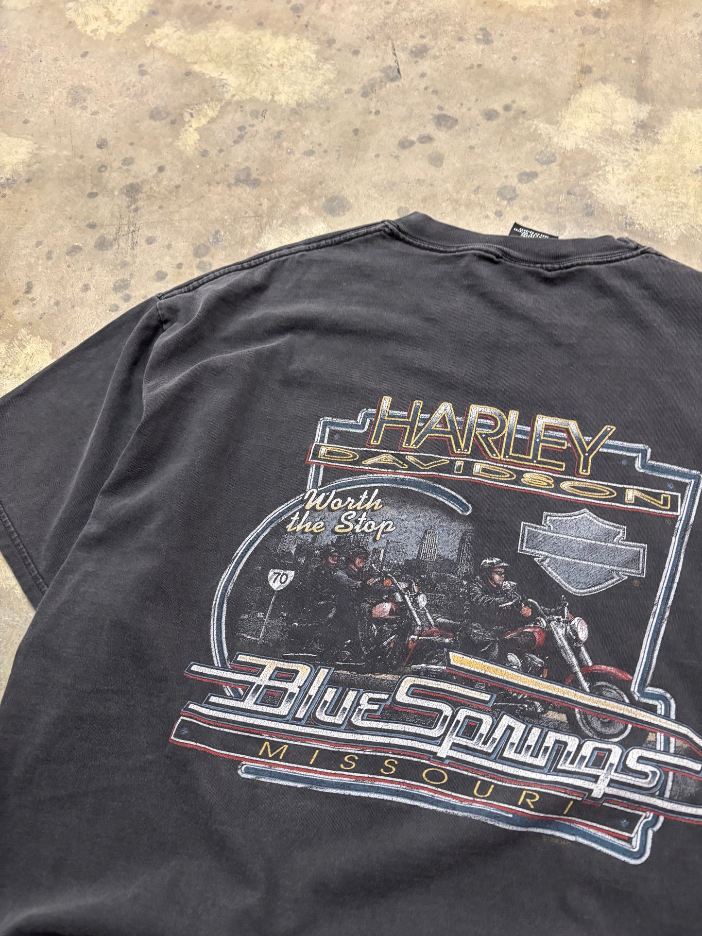 Vintage Harley Davidson flame Eagle shirt size XL