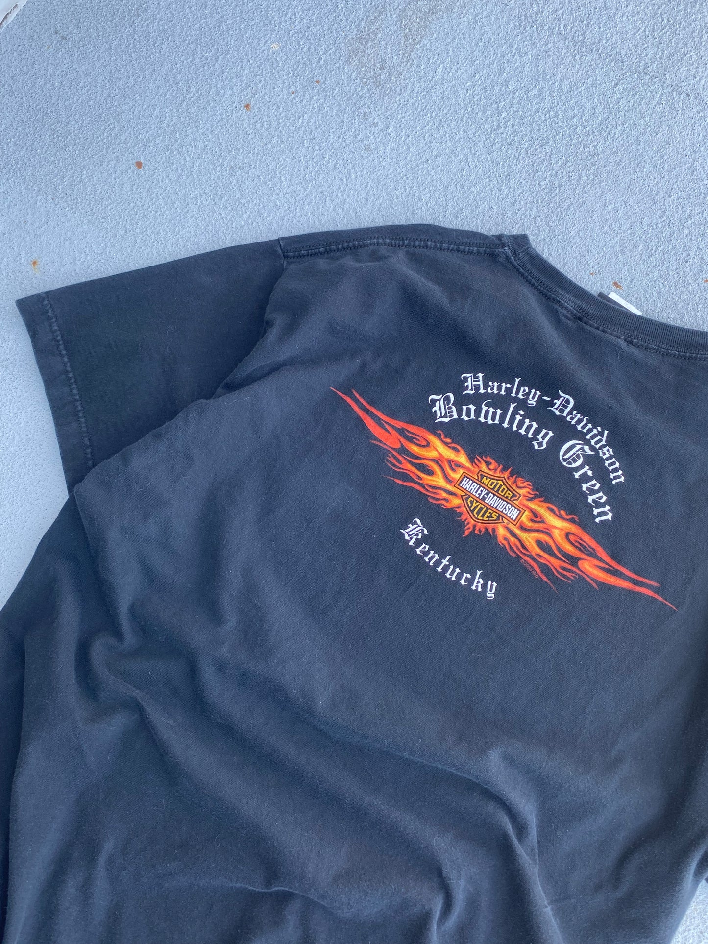 Vintage Harley Flame Logo Shirt Size XL