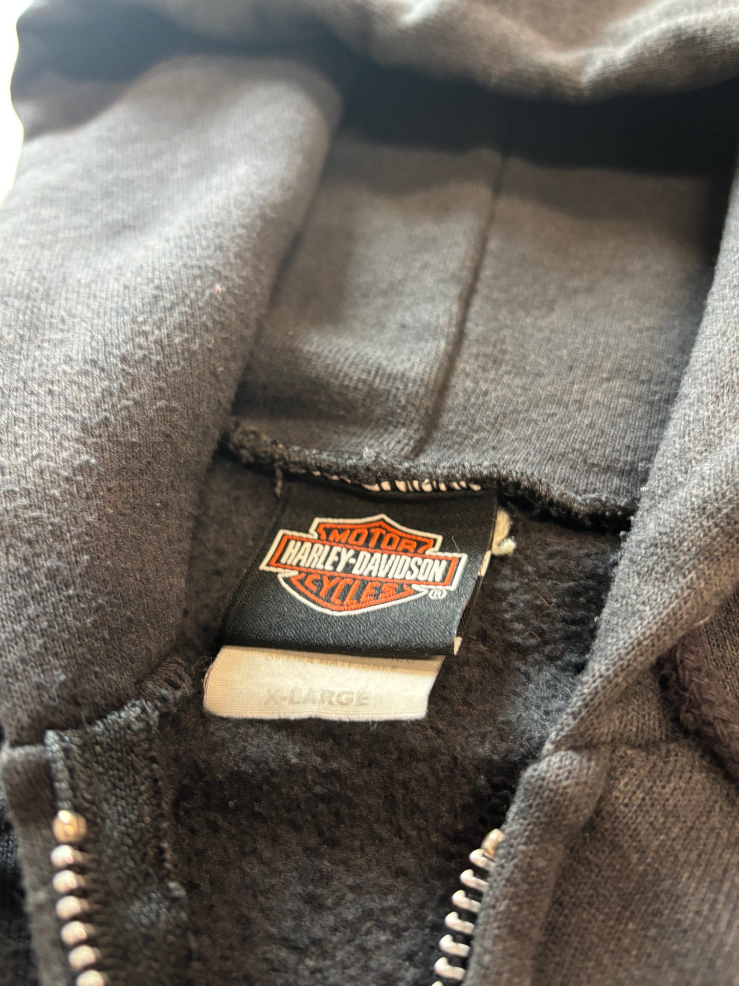 Vintage Harley Davidson Purple Flame zip up size XL