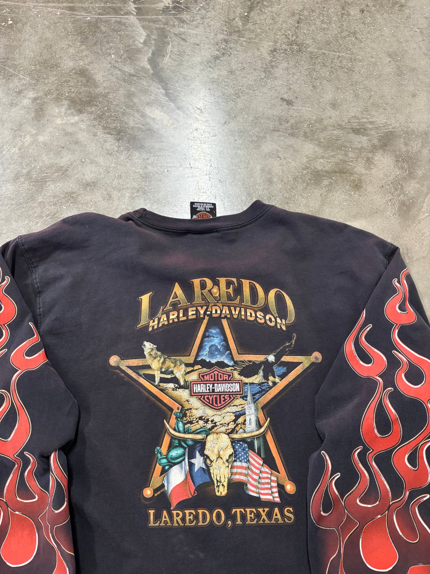 Vintage Harley Davidson Magma Long sleeve size large