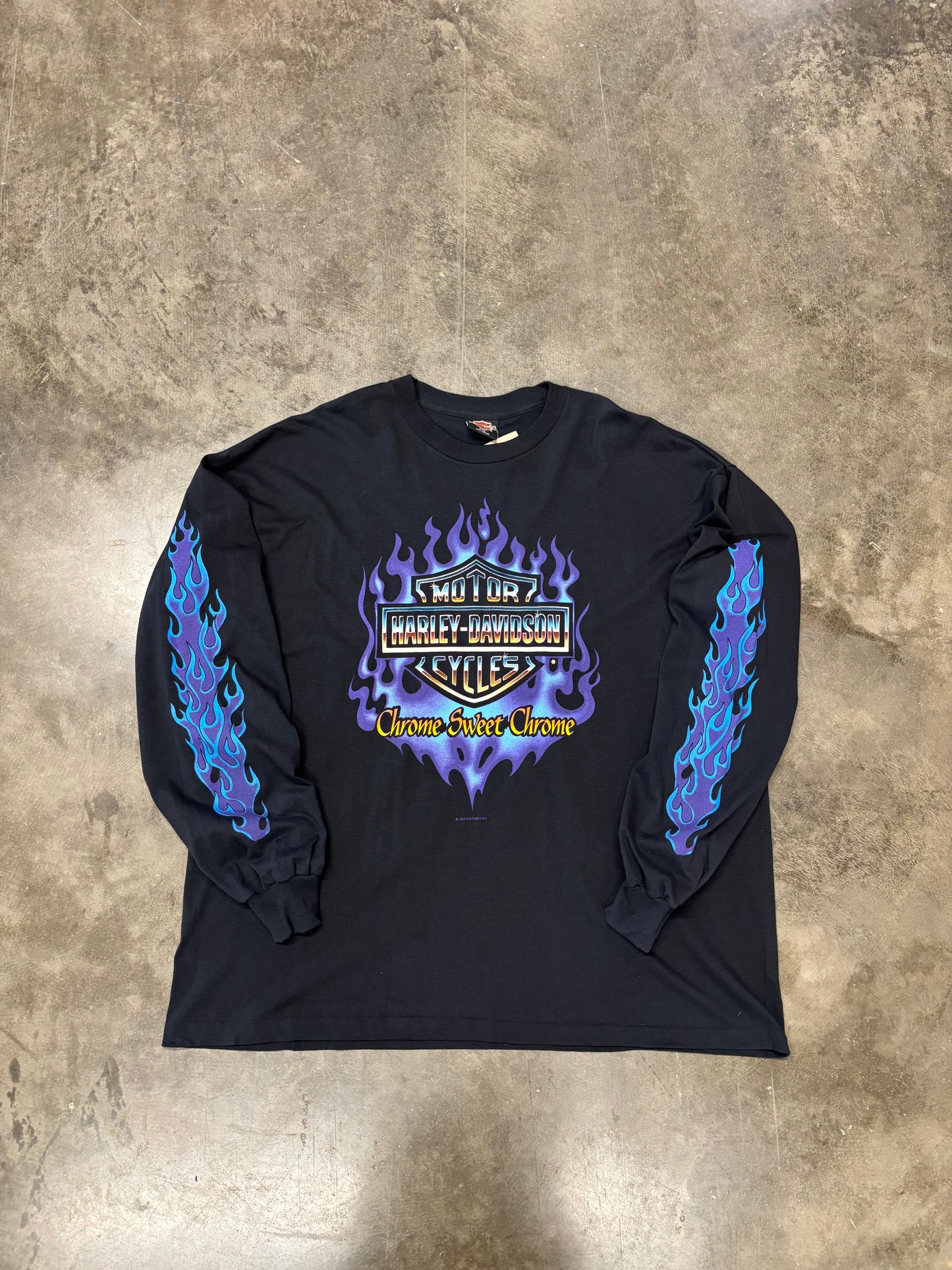Vintage Harley Davidson Chrome sweet chrome long sleeve size xxl