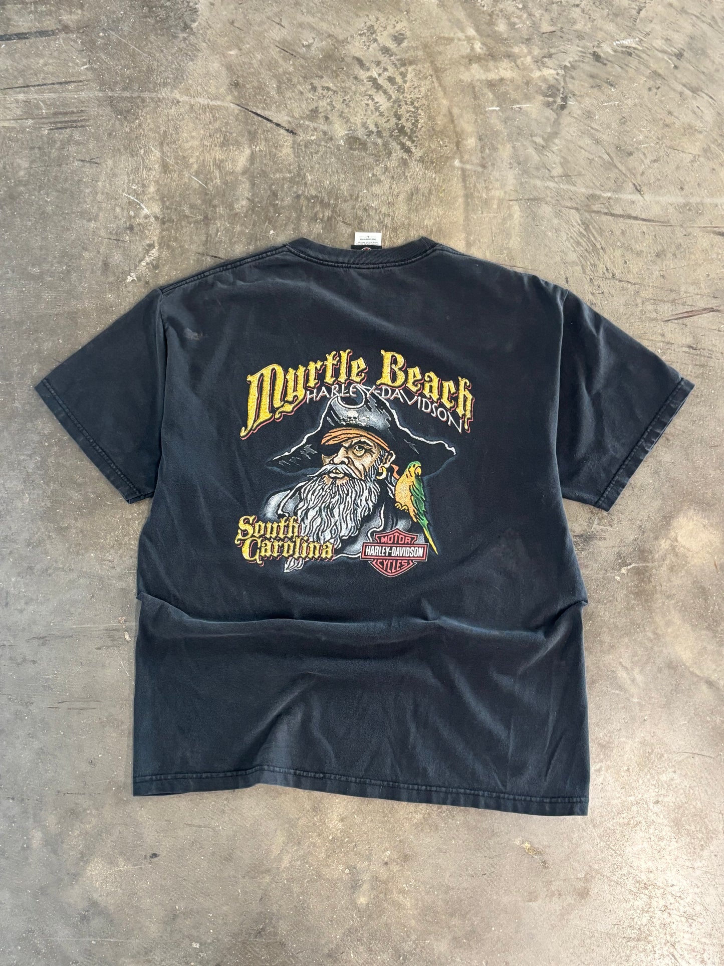 Vintage Harley Davidson Chrome Flame shirt size large