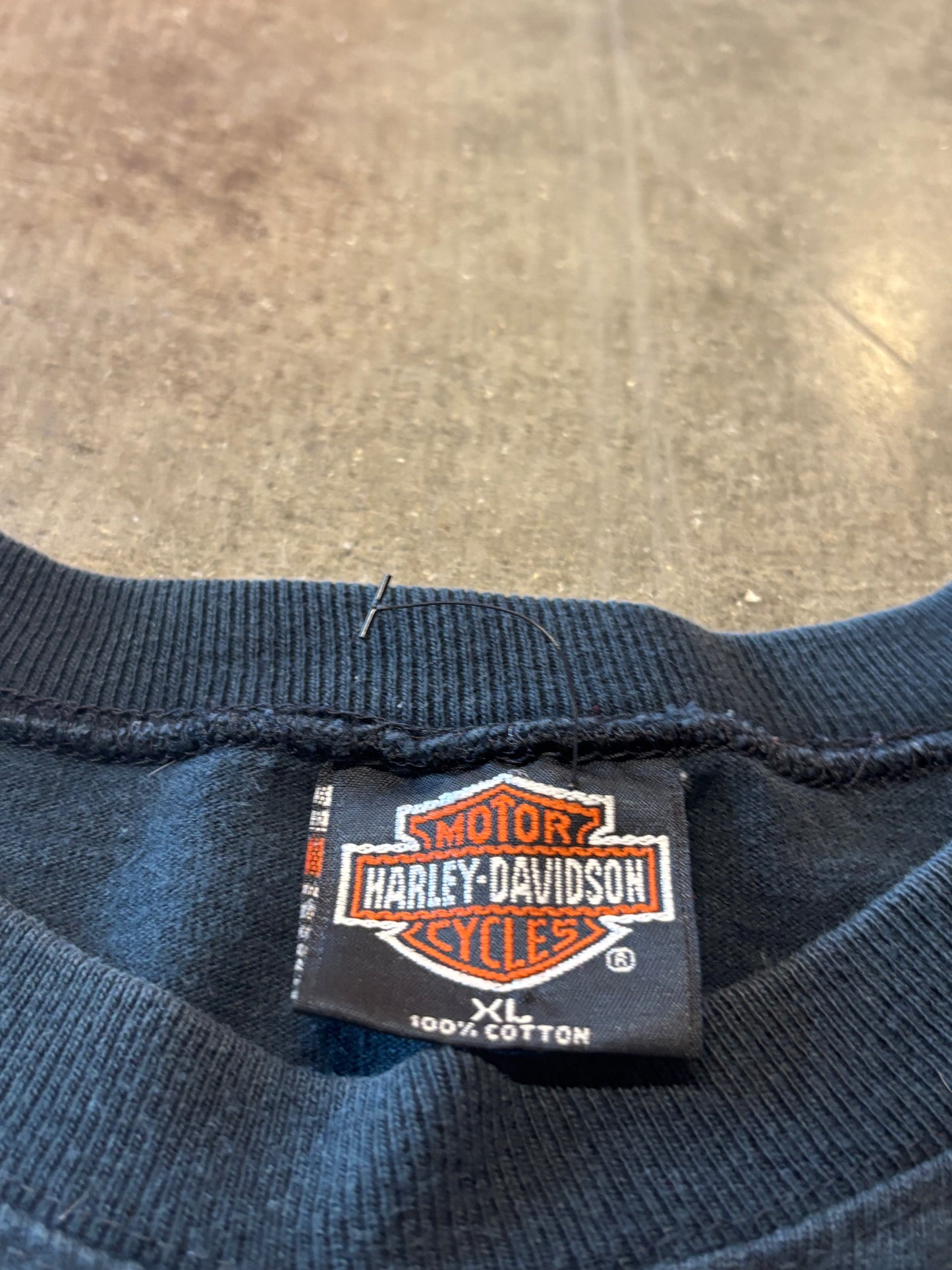 Vintage Harley Davidson Feel the heat long sleeve size xl no koi