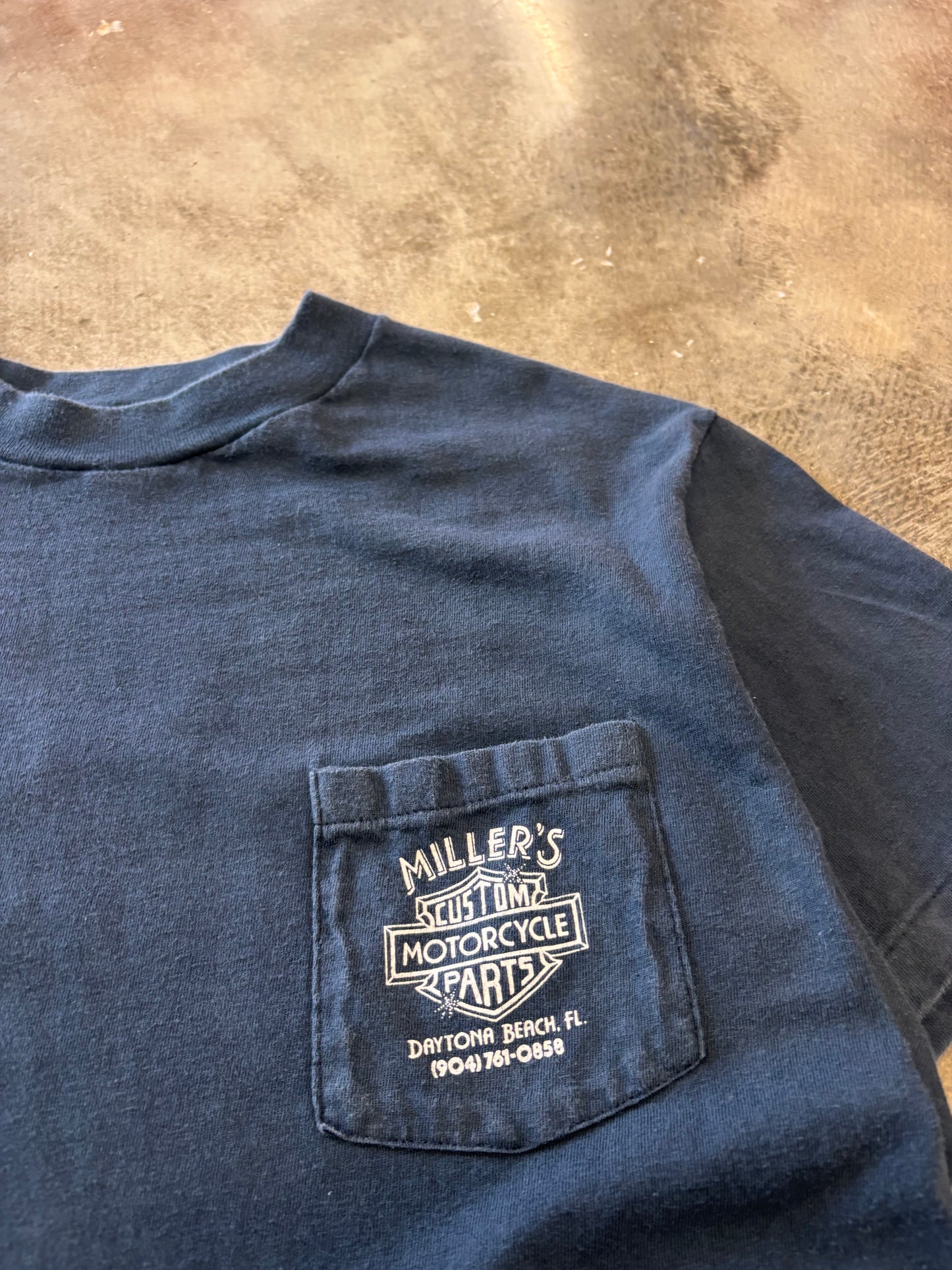 Vintage Harley Davidson sparkle pocket shield shirt size large