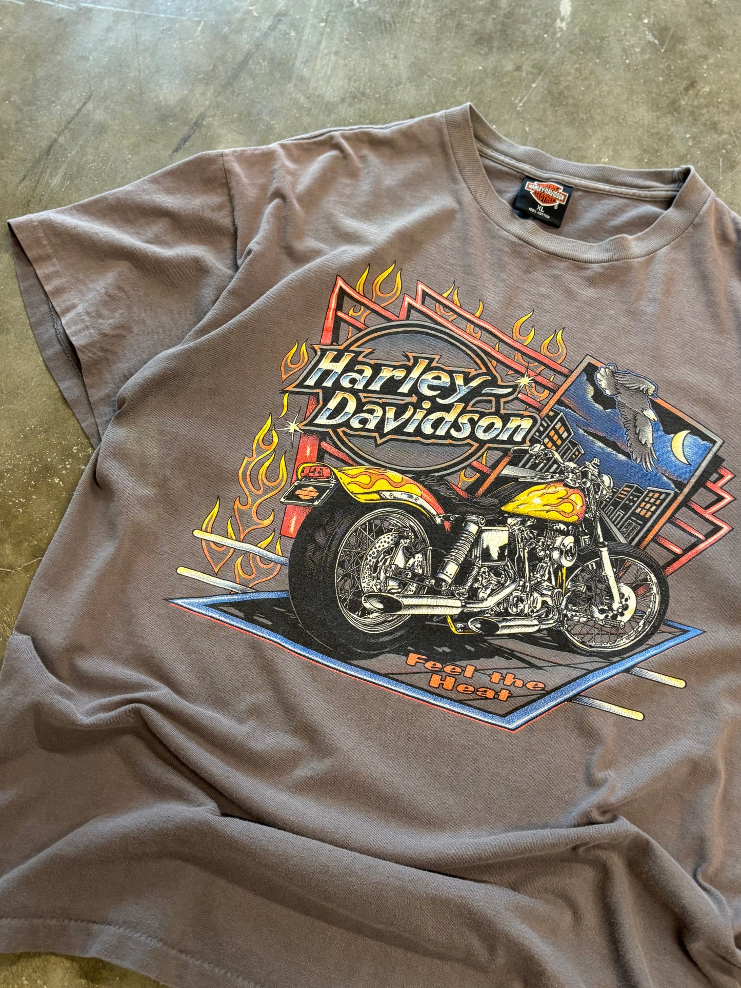 Vintage Harley Davidson Feel the heat shirt size xl
