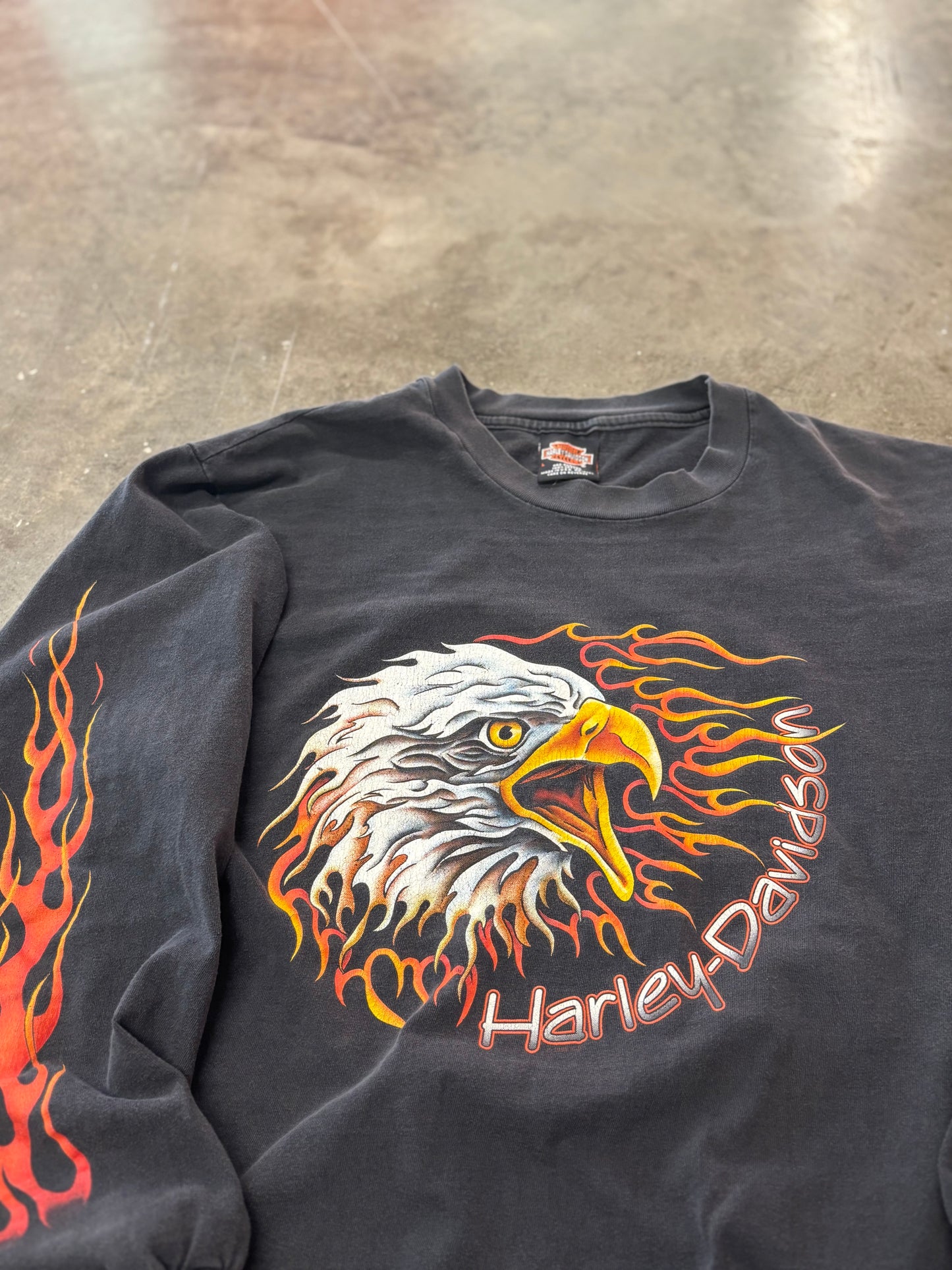 Vintage Harley Davidson Screaming eagle long sleeve size large