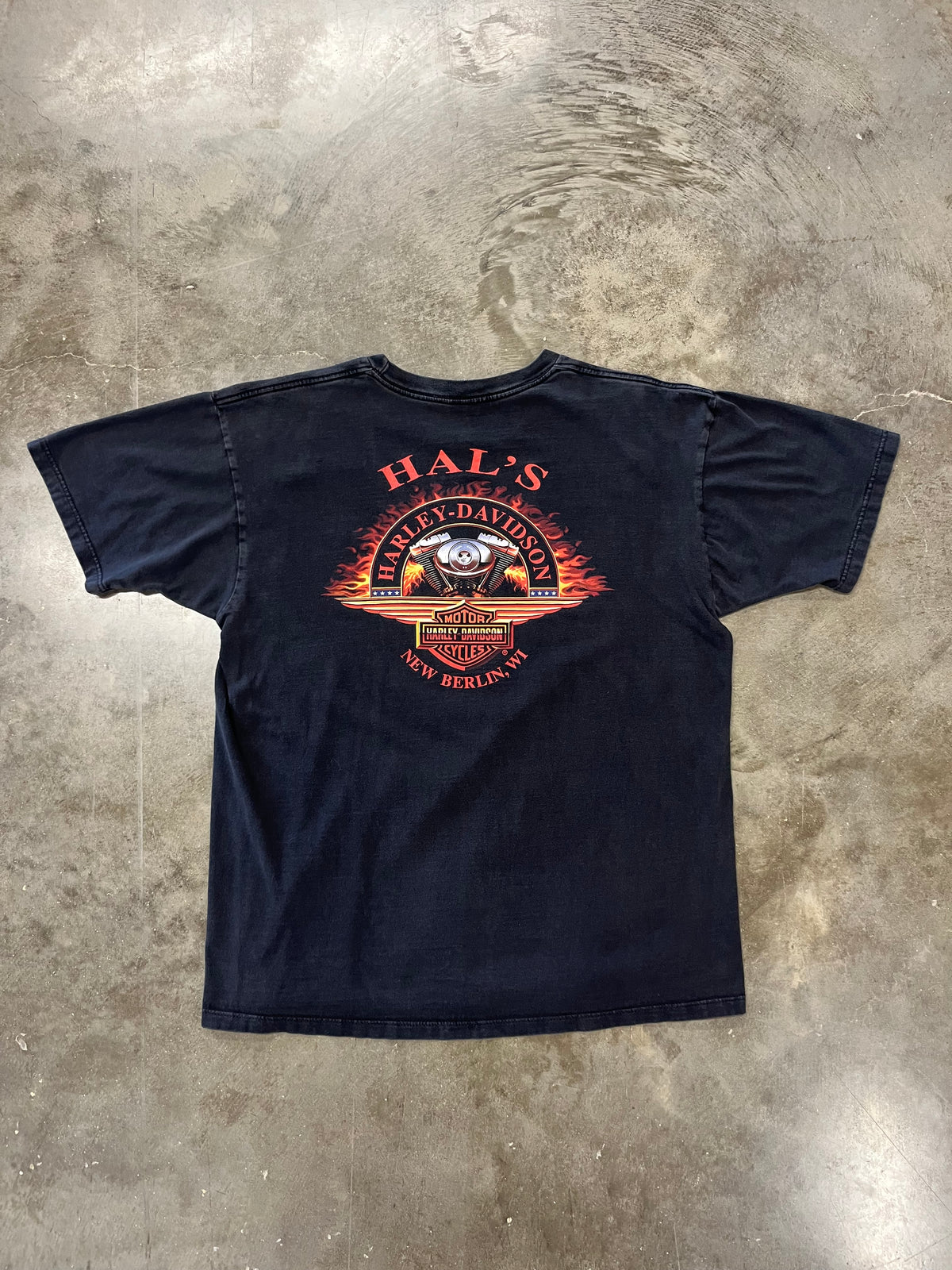 Vintage Harley Davidson Snake Flame shirt size extra large