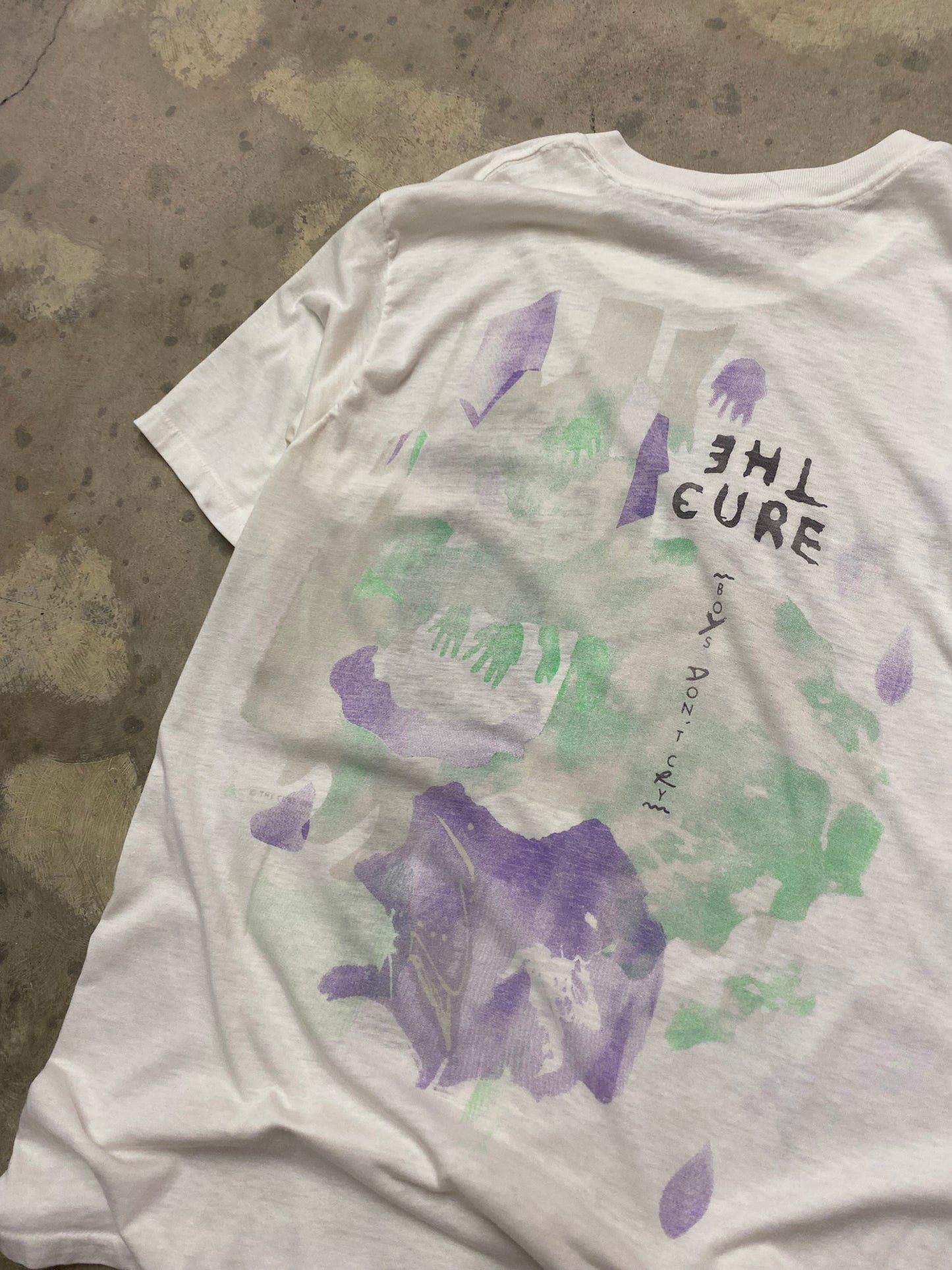 Vintage 1986 The cure boys don’t cry shirt size large