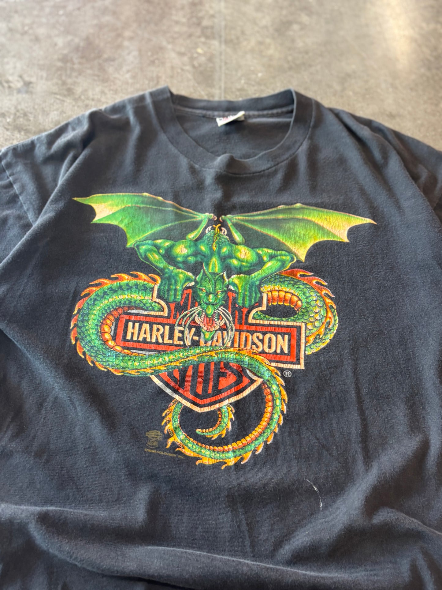 Vintage Harley Davidson gargoyle shirt size XL