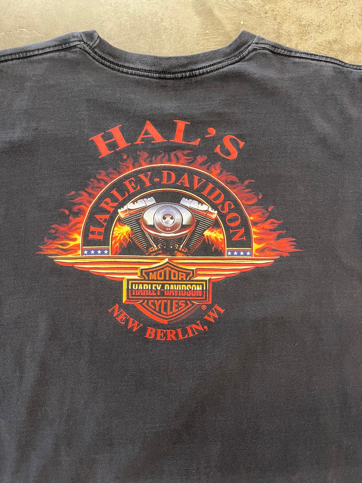 Vintage Harley Davidson Snake Flame shirt size extra large
