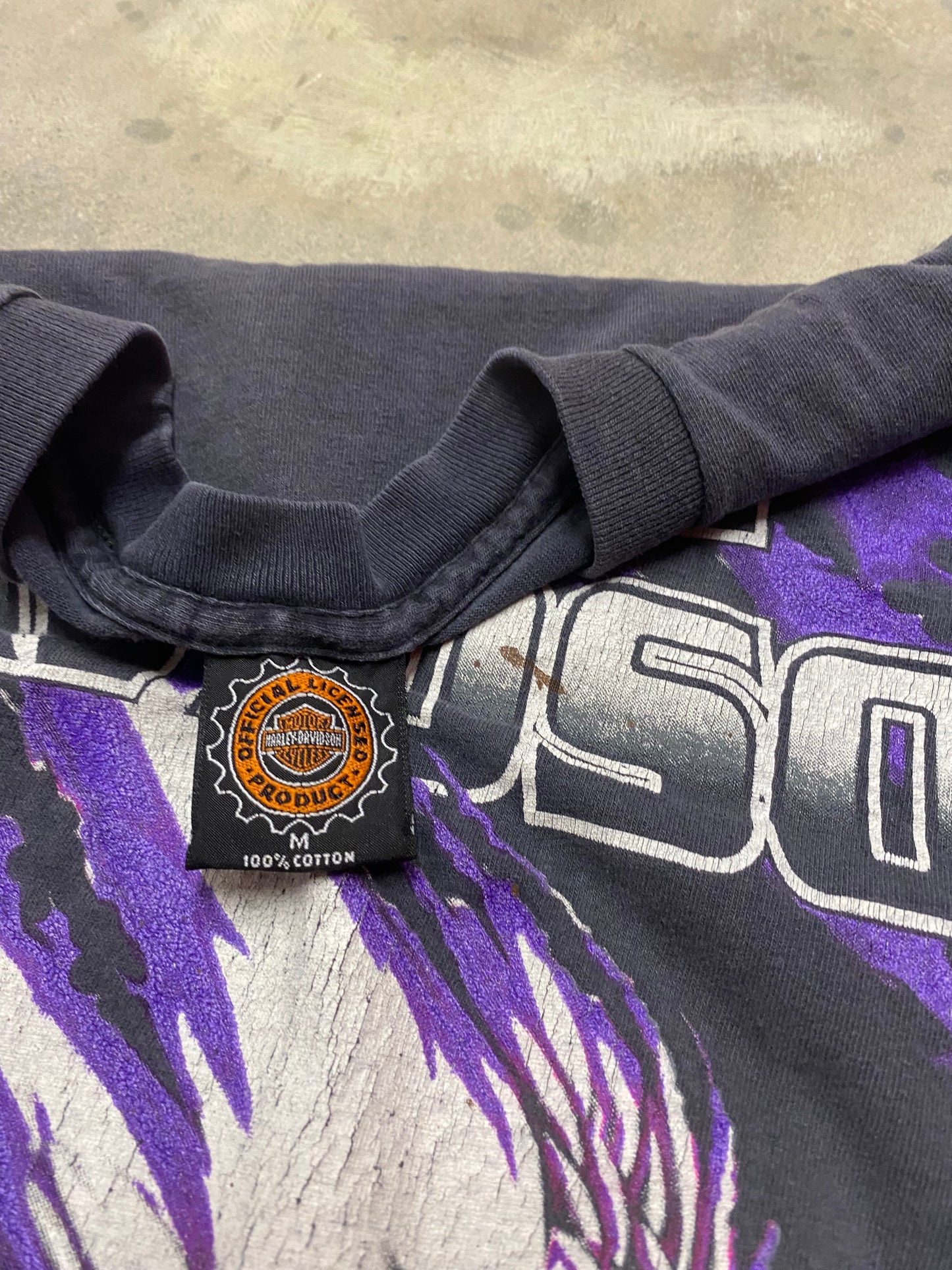 Vintage Harley Davidson Purple Soaring Eagle Size medium