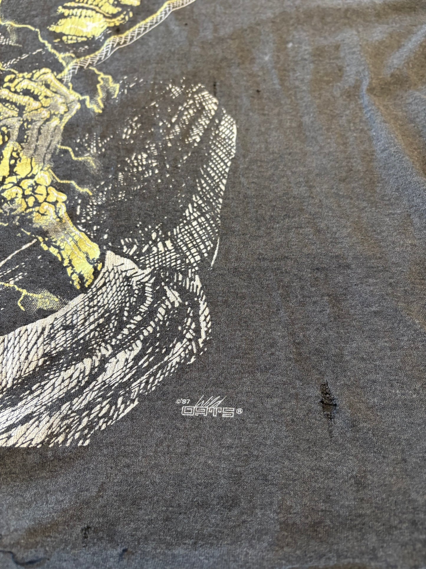 Vintage 80’s Wild Oats chopped reaper shirt size large