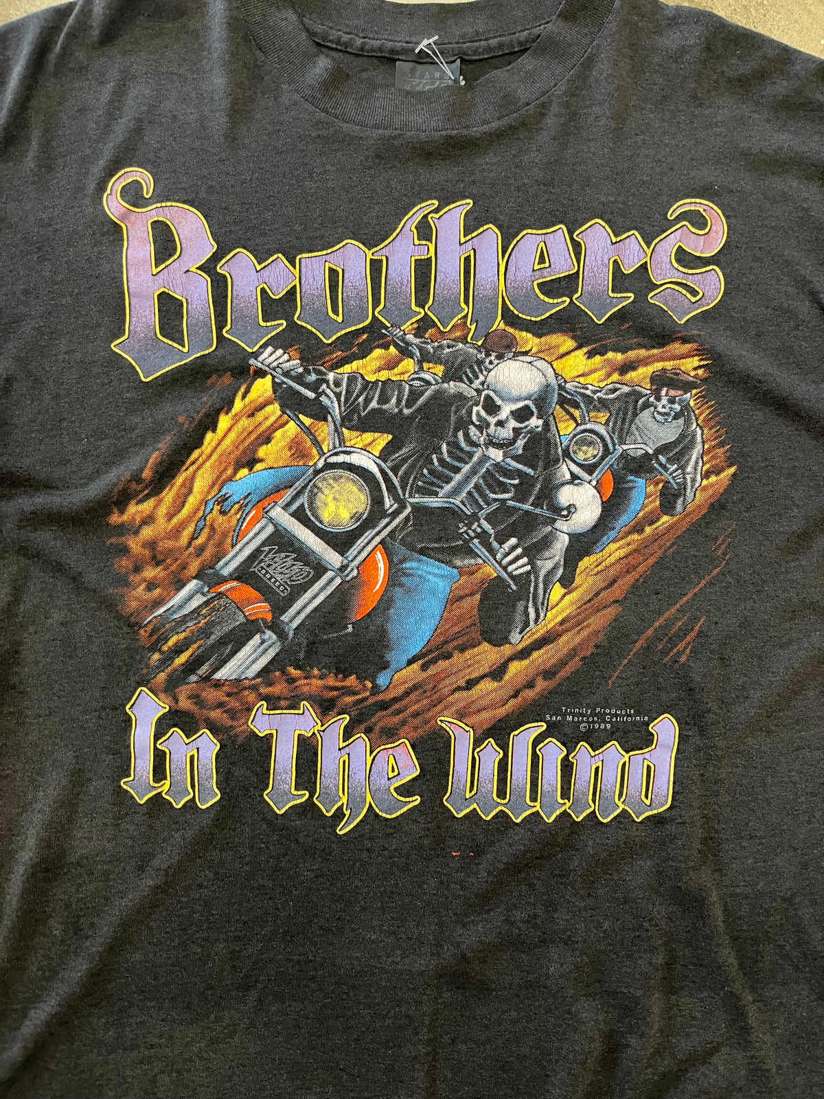 Vintage 3d Emblem trinity products brothers in the wind shirt size xl