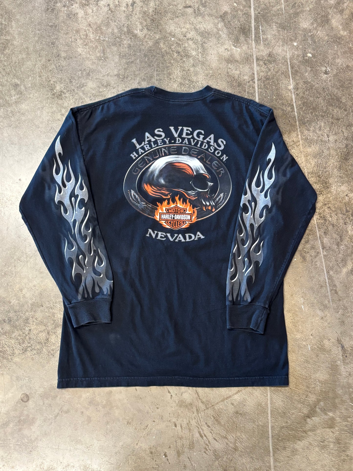 Vintage Harley Davidson Chrome long sleeve size xl