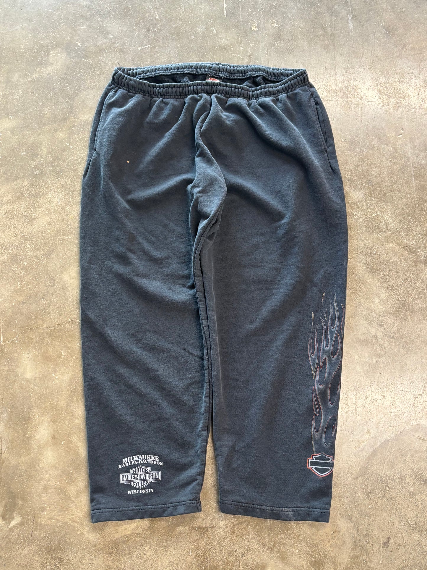 Vintage Harley Davidson flame sweats size xl