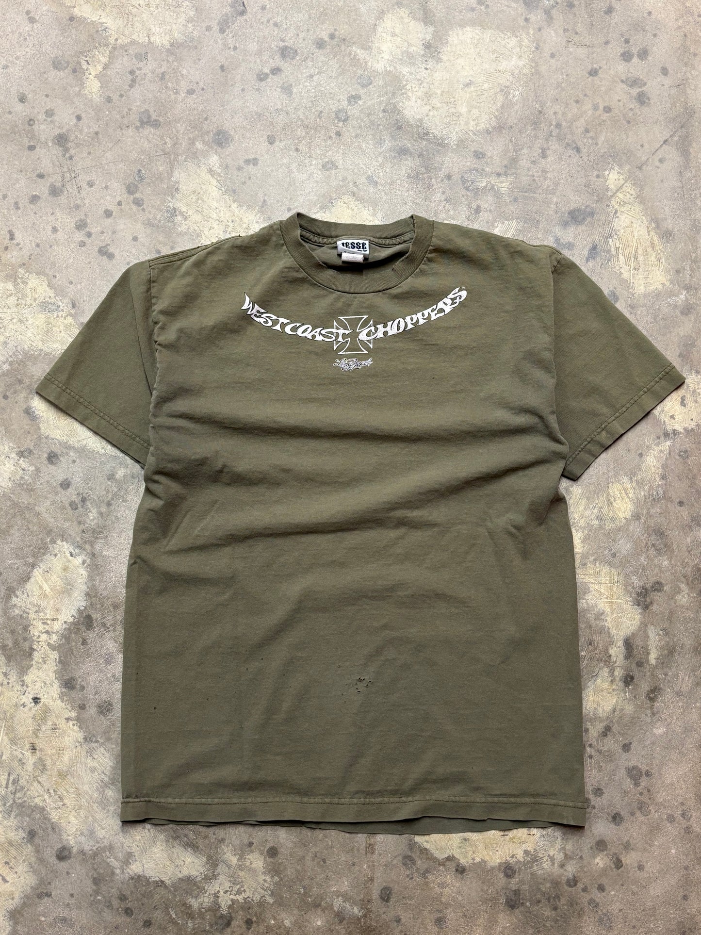 Vintage green West Coast Choppers shirt size large
