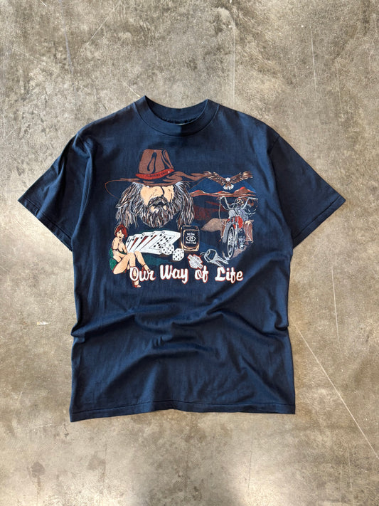 Vintage Harley Davidson Our way of life shirt size XL