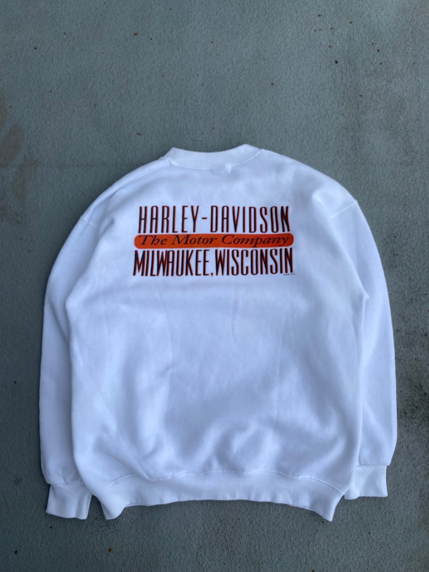 Vintage Harley Davidson Eagle Sweatshirt Size Large